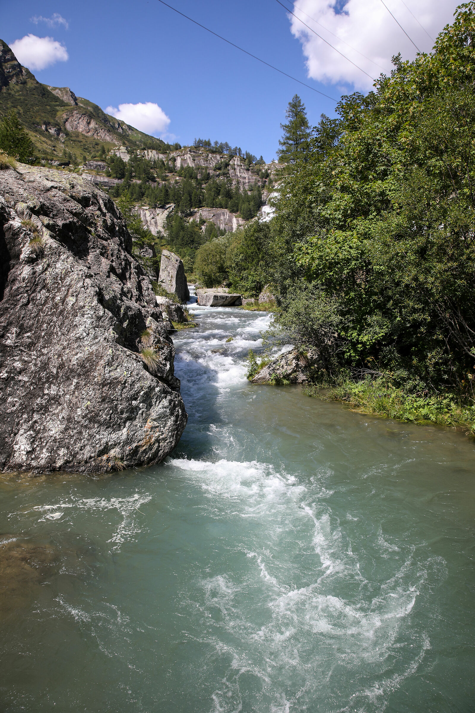 Torrente Toce after the waterfall