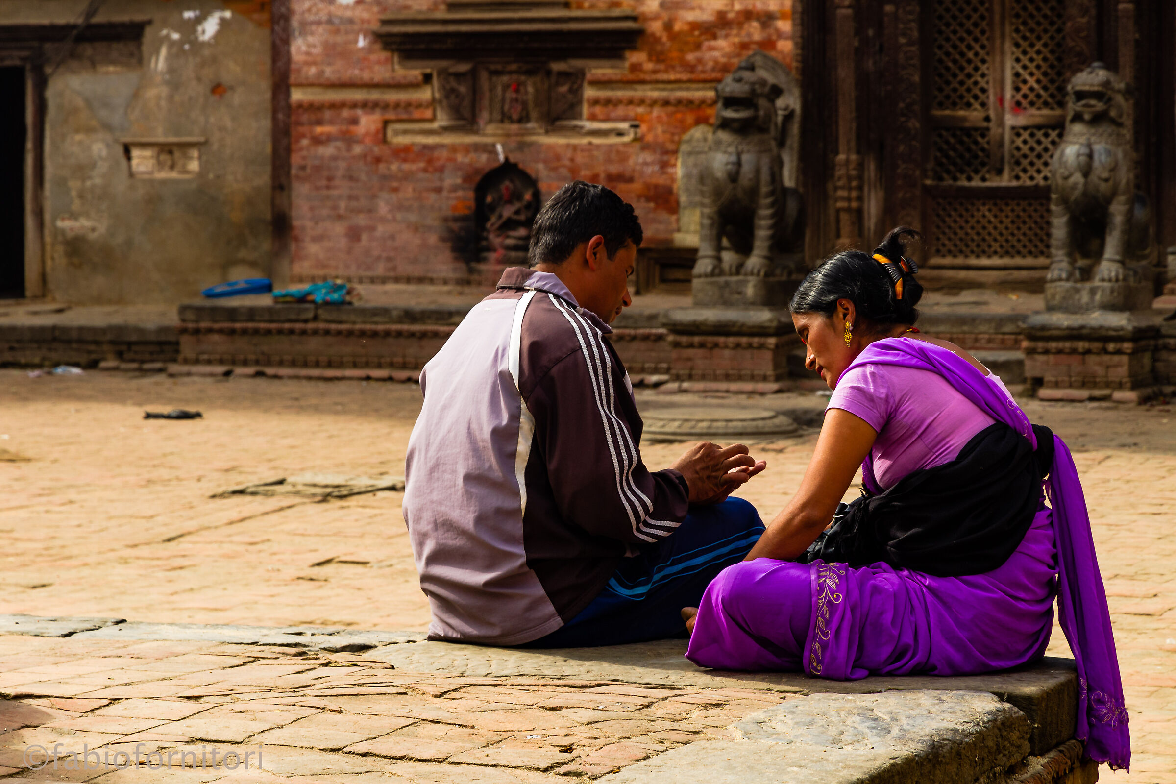 Kathmandu ,  Private conversation , Nepal 2010