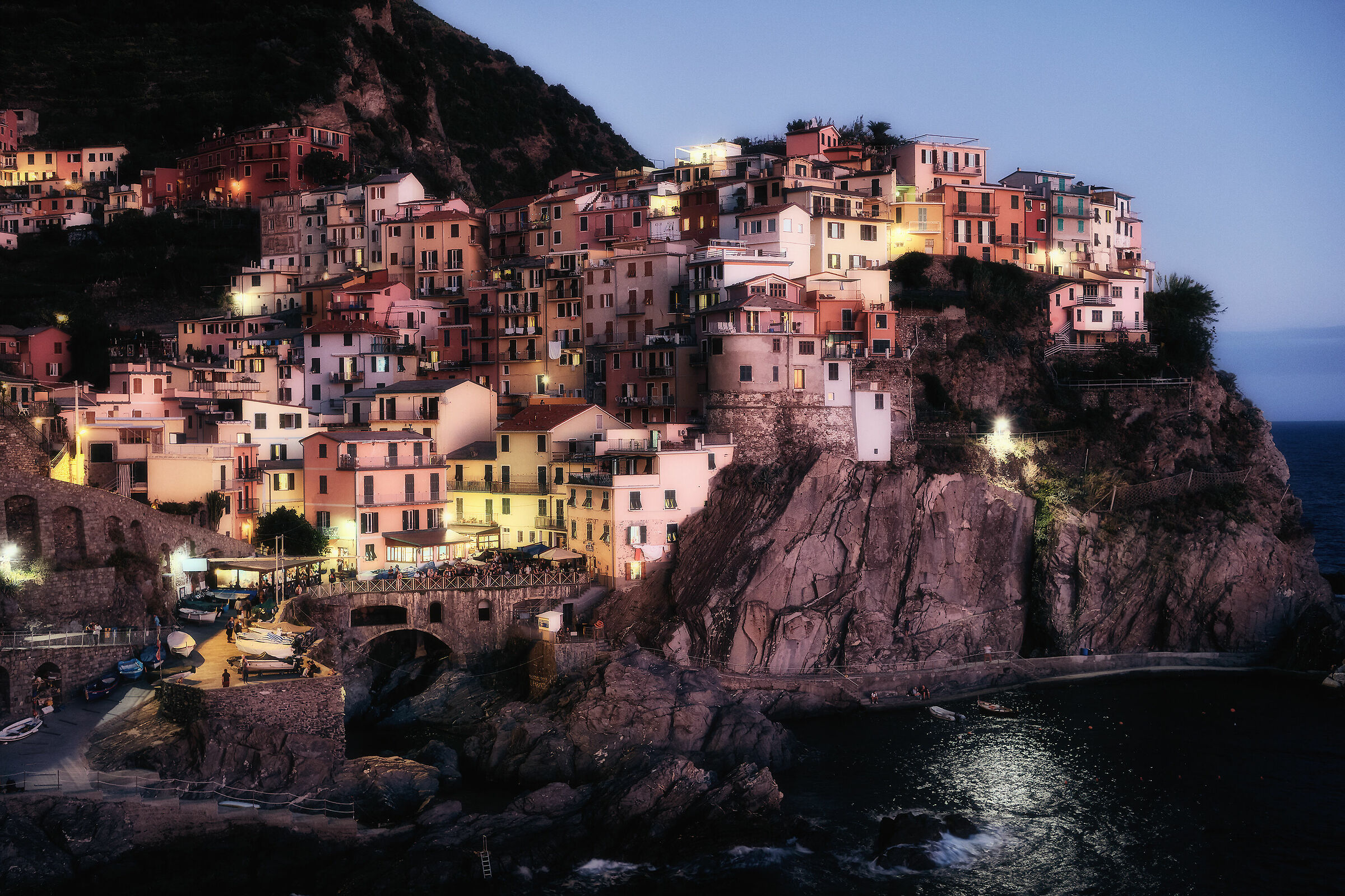 Manarola: verso il tramonto
