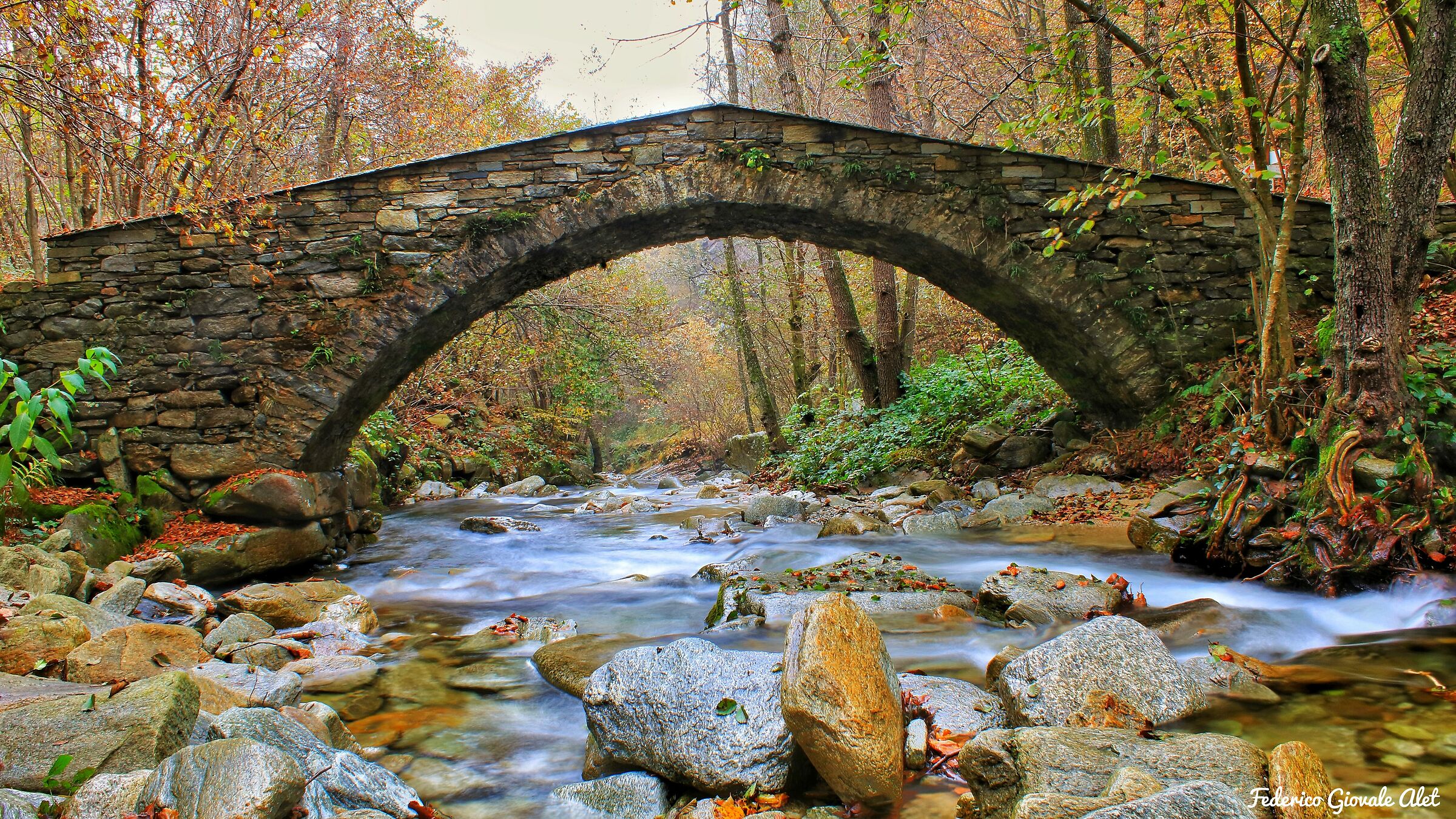 Romanesque bridge in the Armirolo Valley