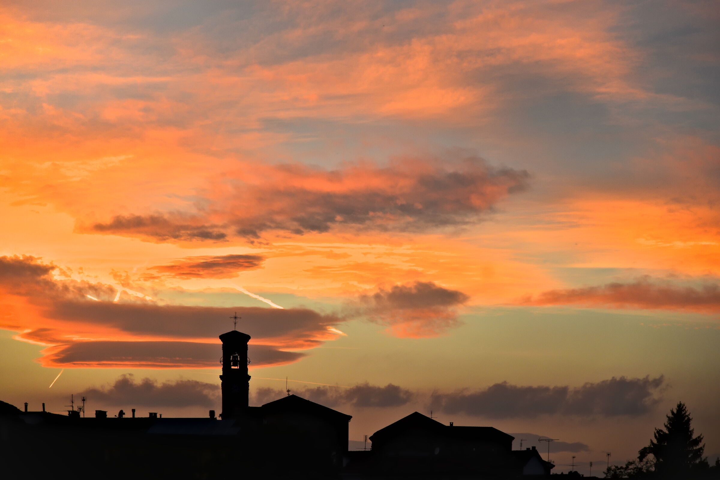Sunset over Revigliasco