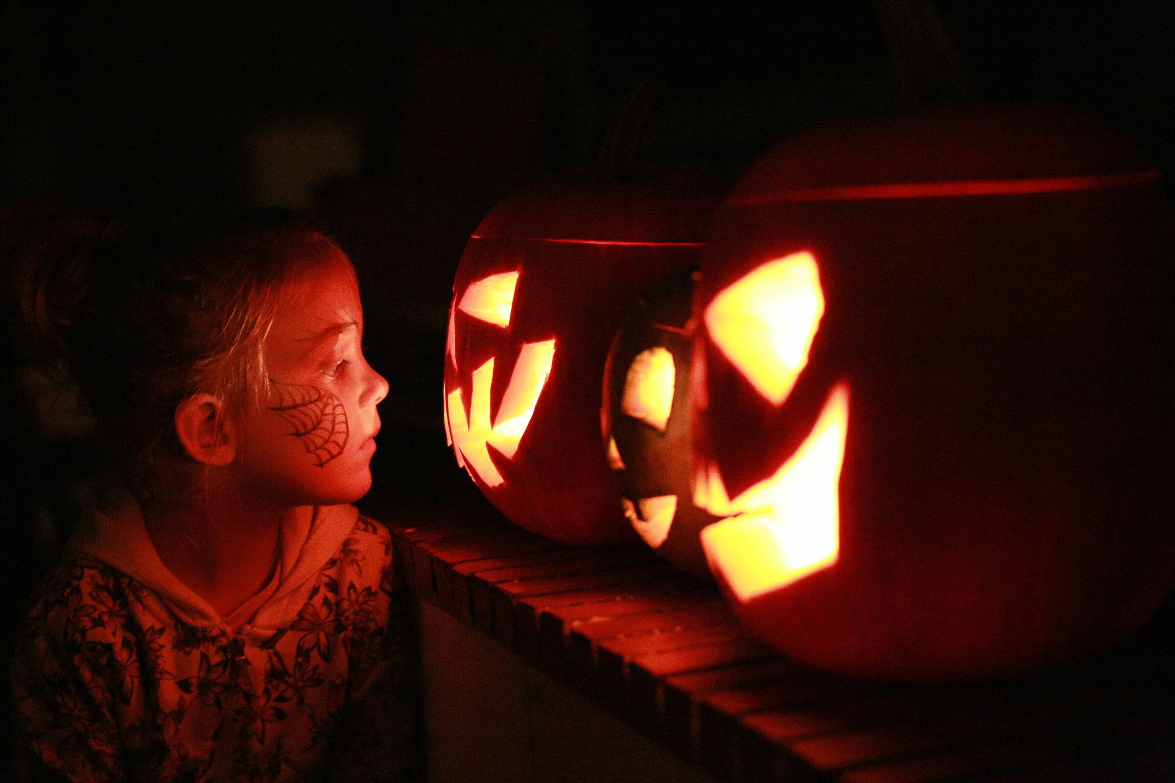 Halloween Pumpkin with a Baby's Eyes
