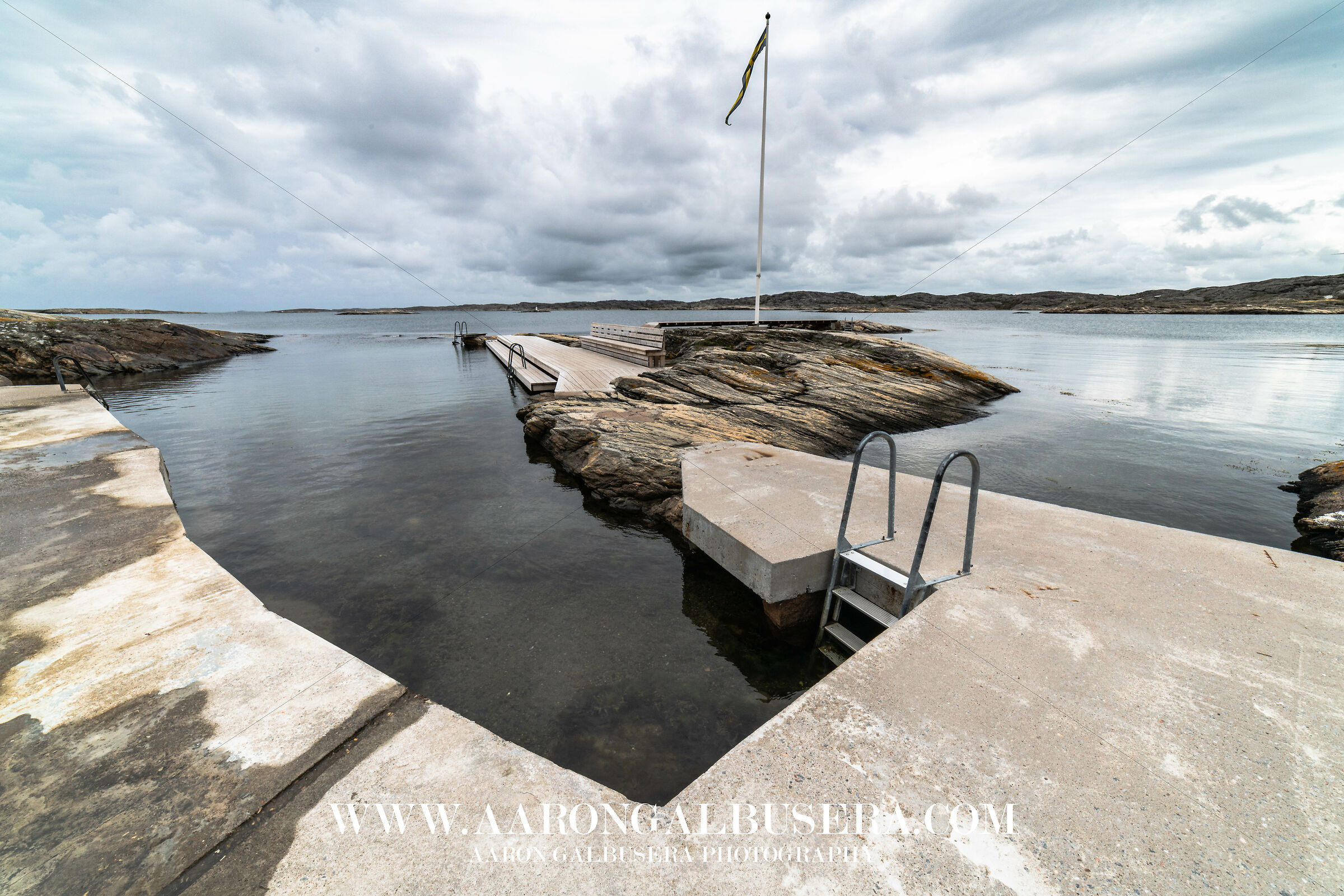 Natural pool in Sweden