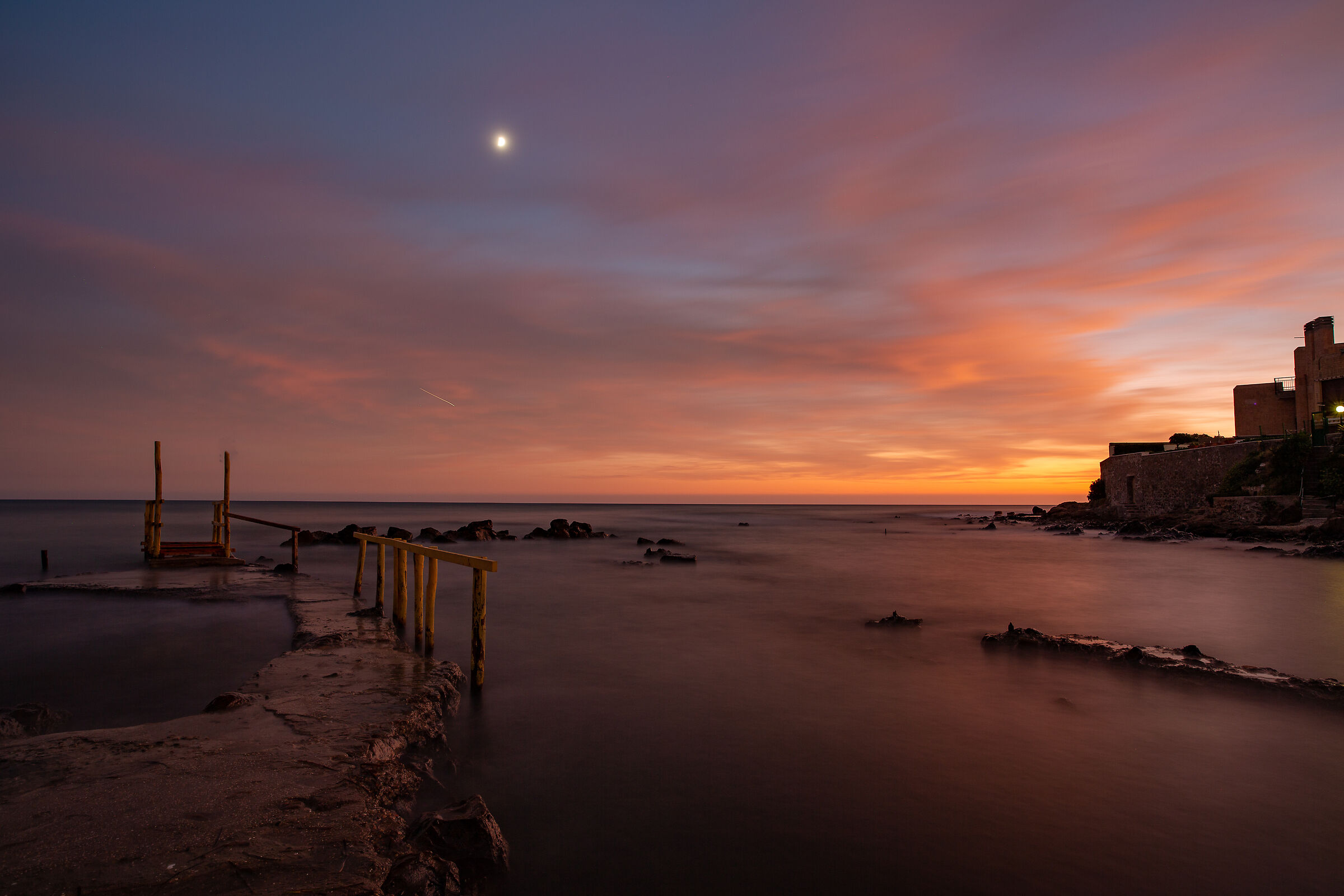sunset at holy marinella