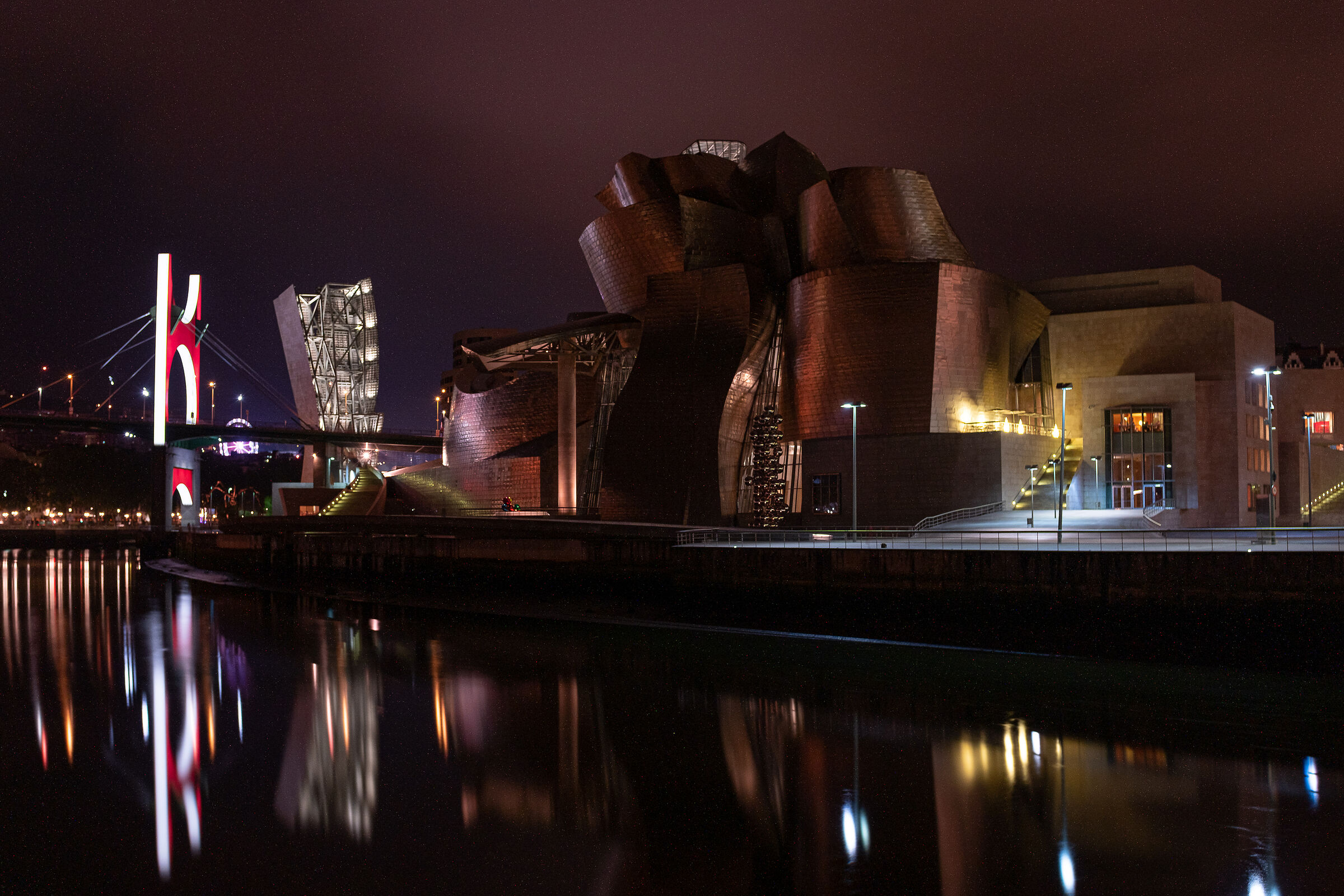 Bilbao at night