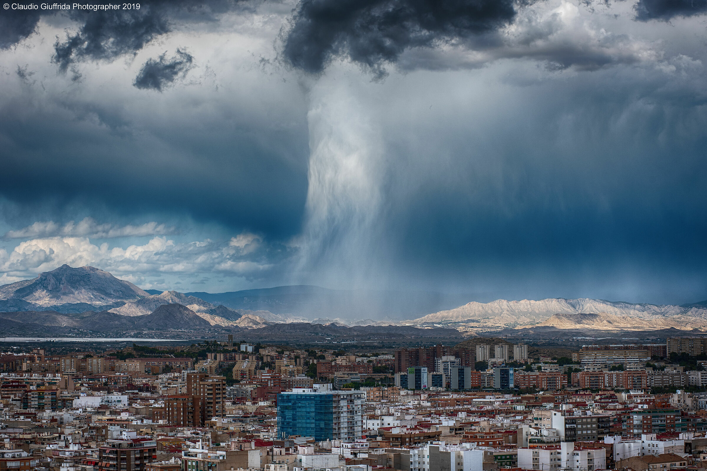 thunderstorm on Alicante