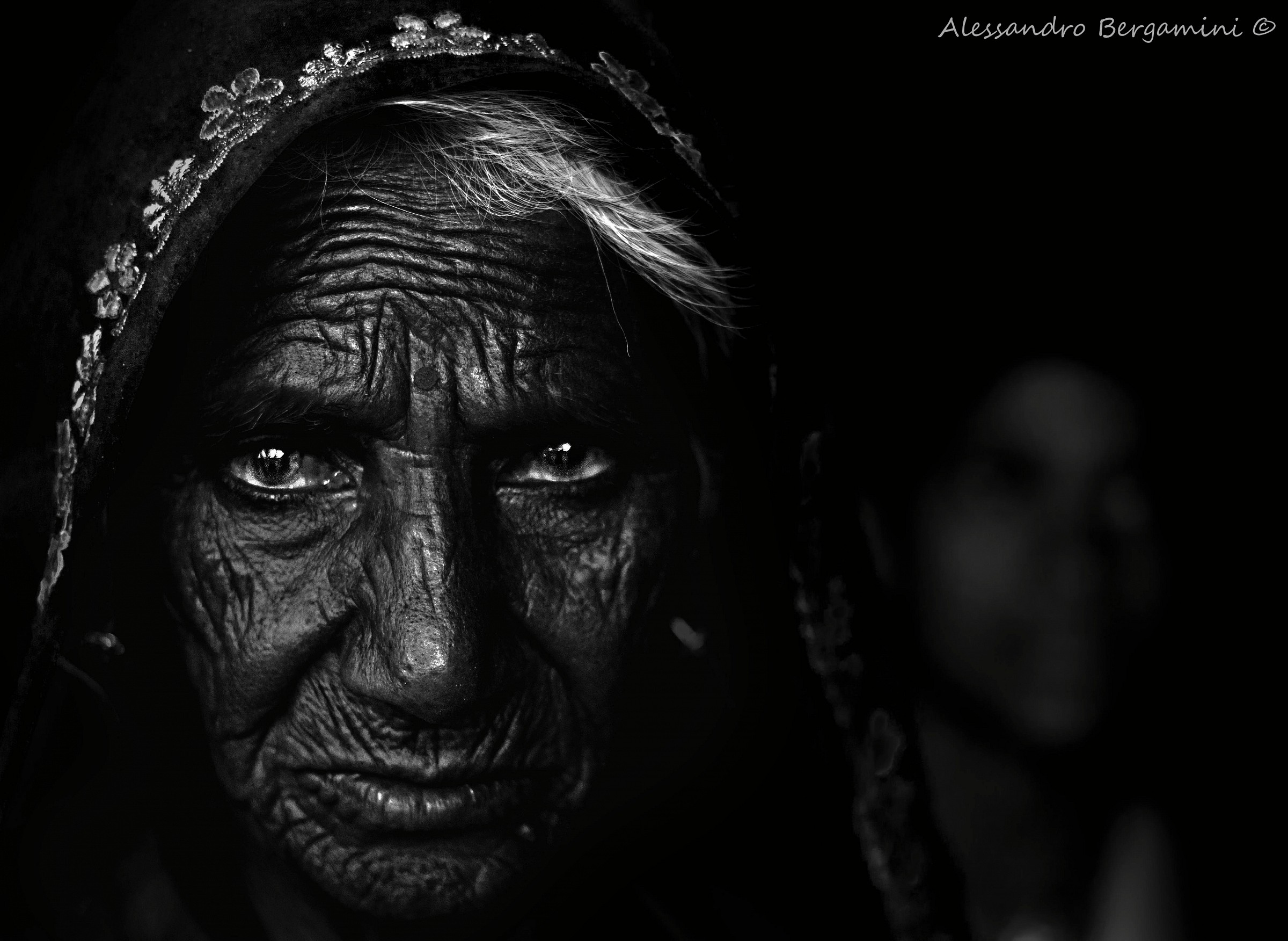 elderly in the shade (India)