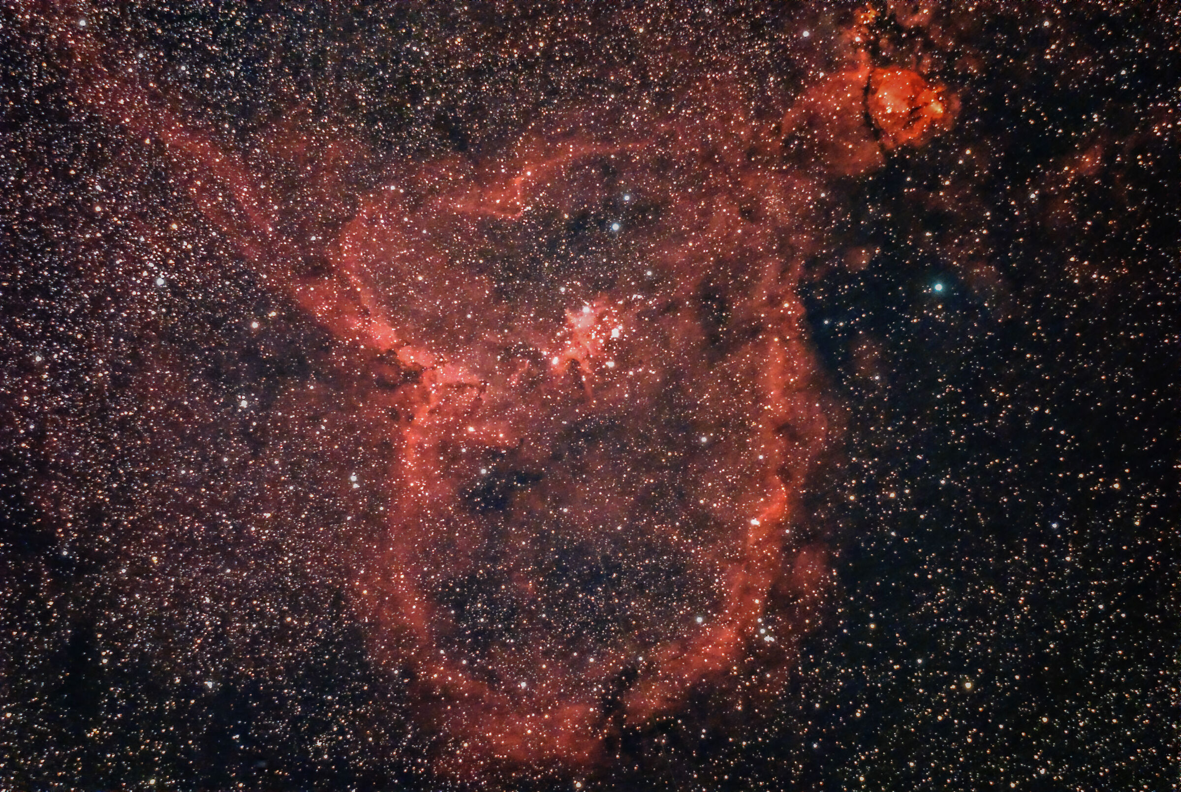 Nebulosa cuore IC 1805 nel Cefeo