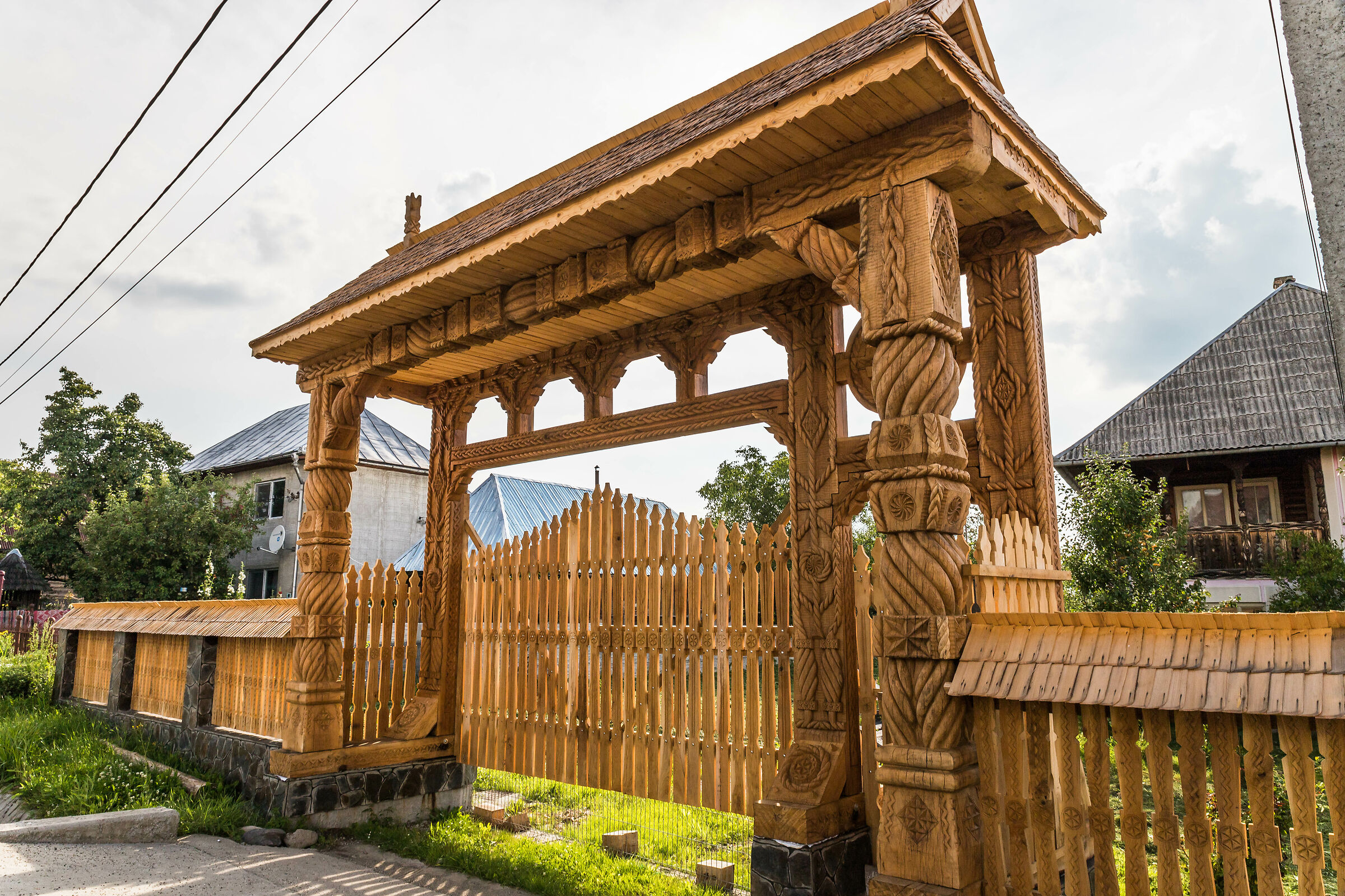 Maramures, Romania traditional wooden gates