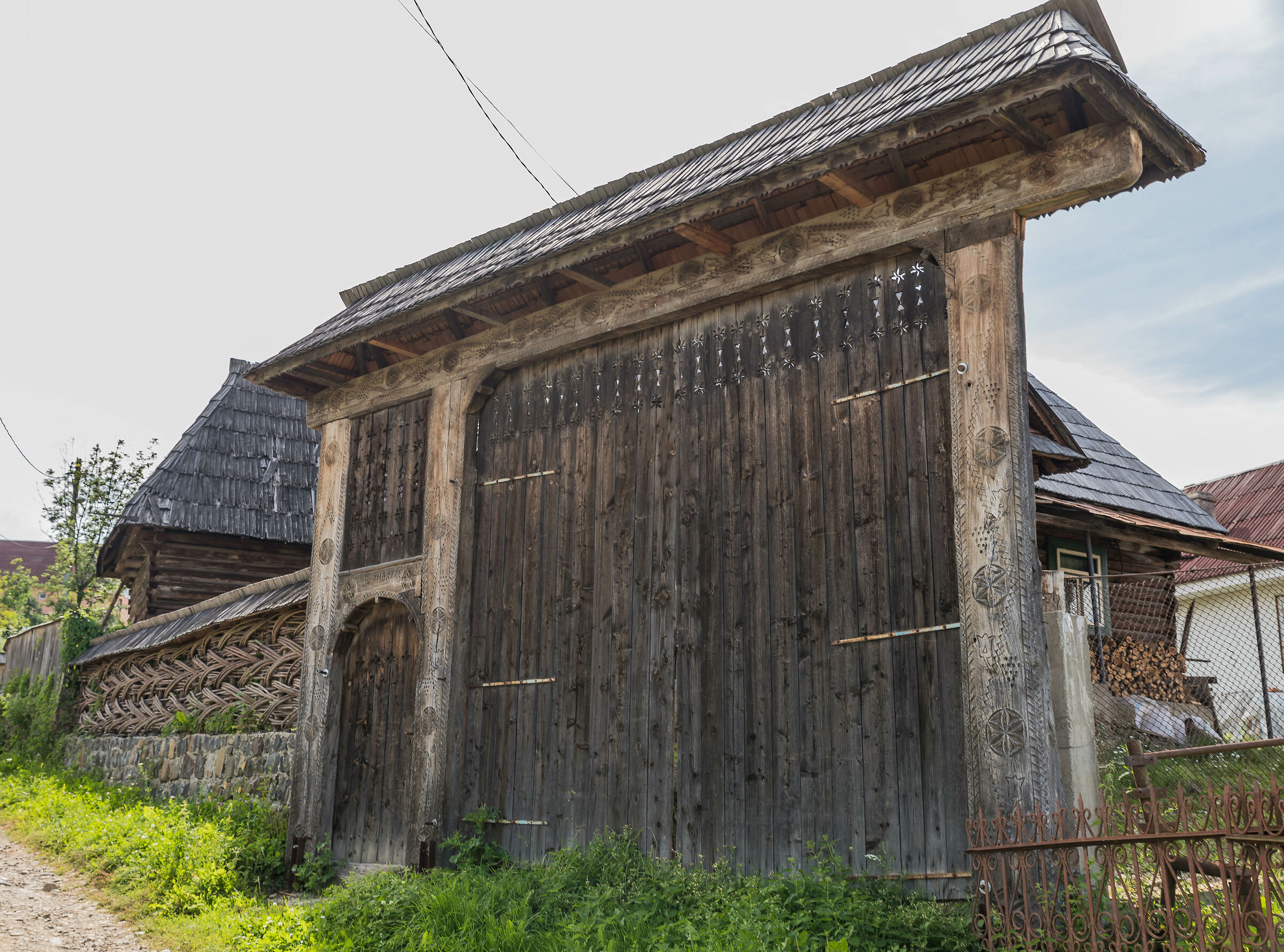 Maramures, Romania traditional wooden gates
