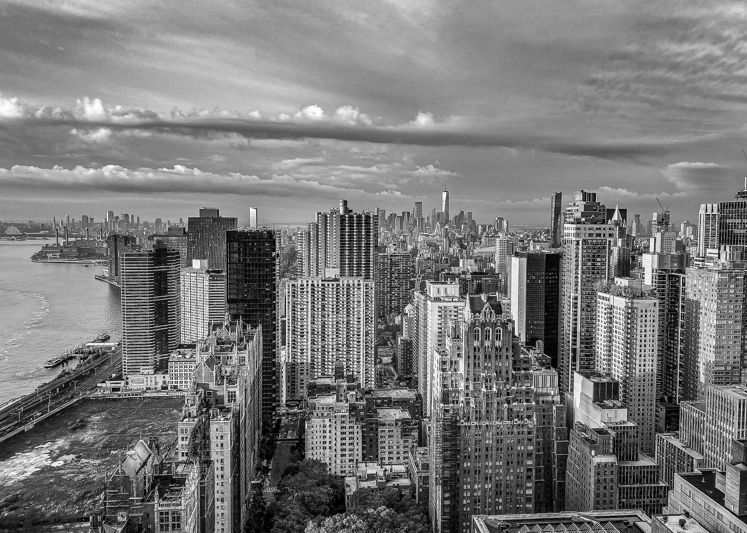 Vista Manhatta da palazzo ONU