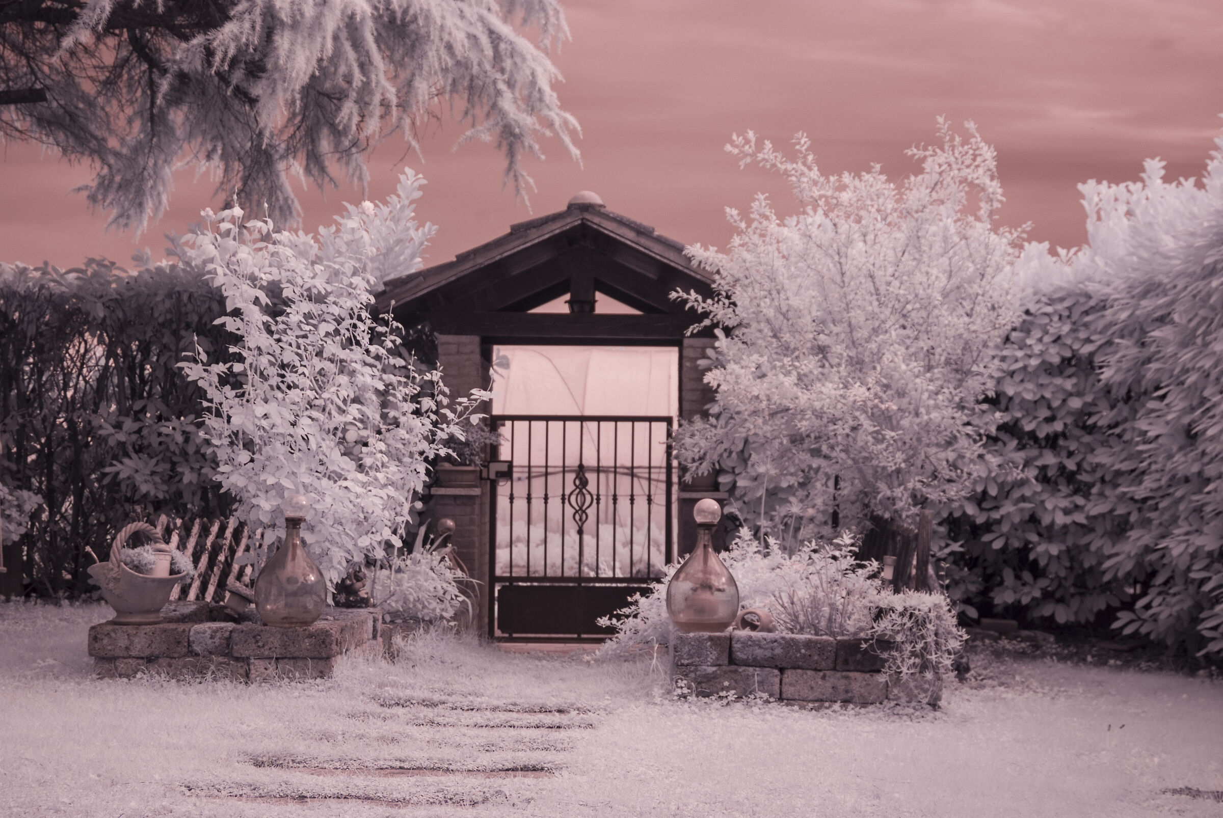 Infrared garden entrance