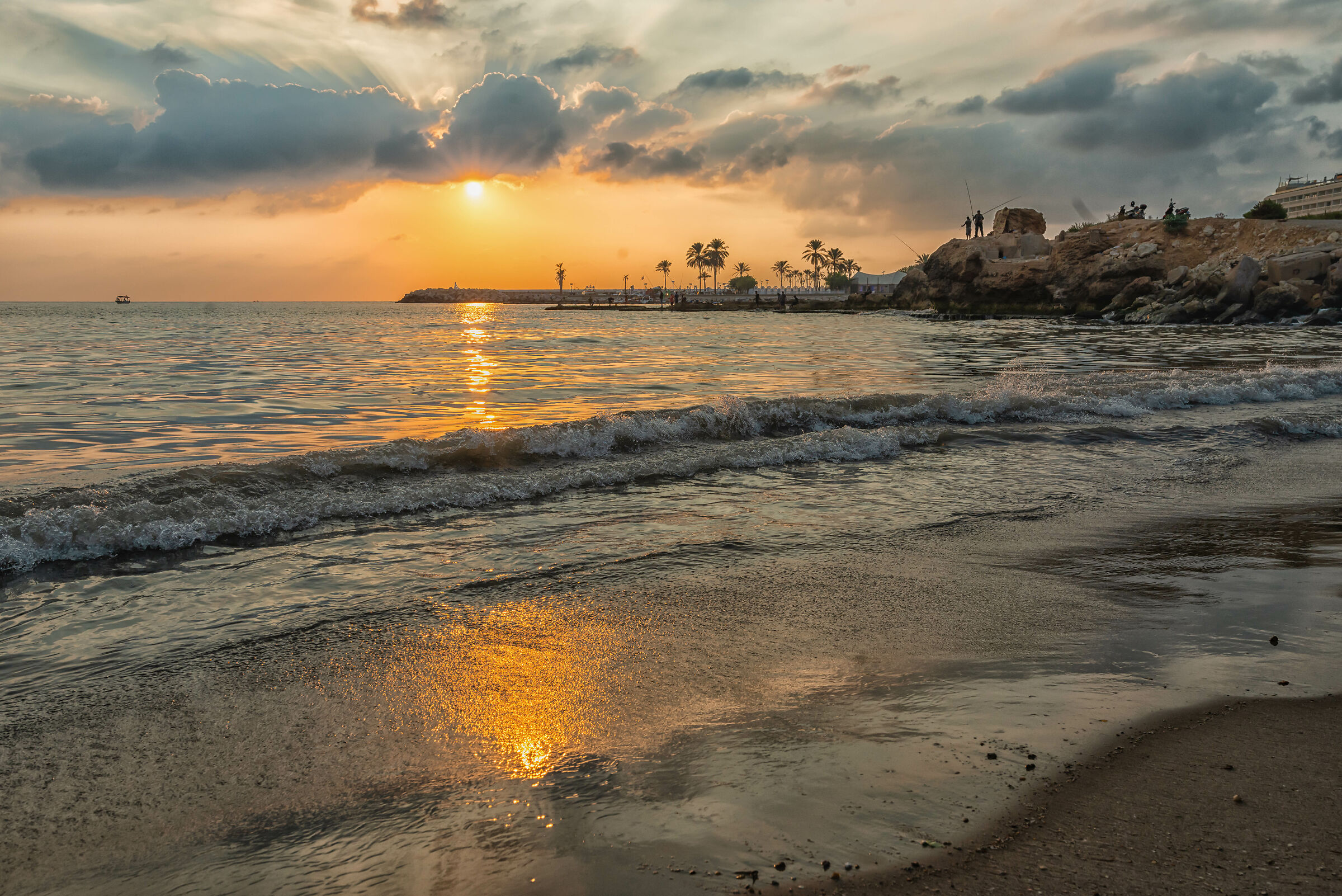 Sunset at White Sands Beach