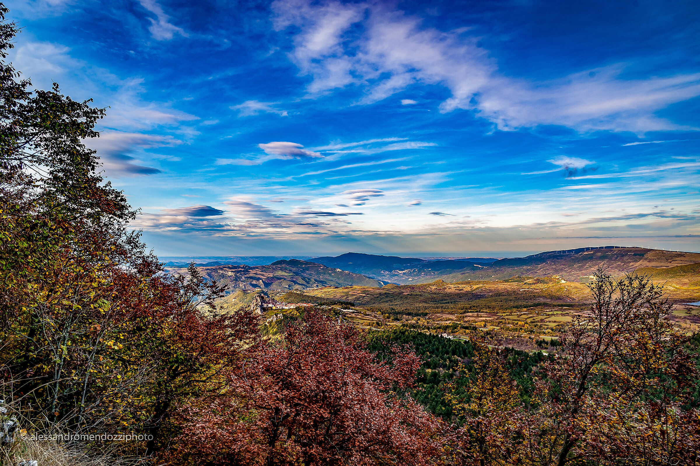 Autumn sky - the colours of the countryside