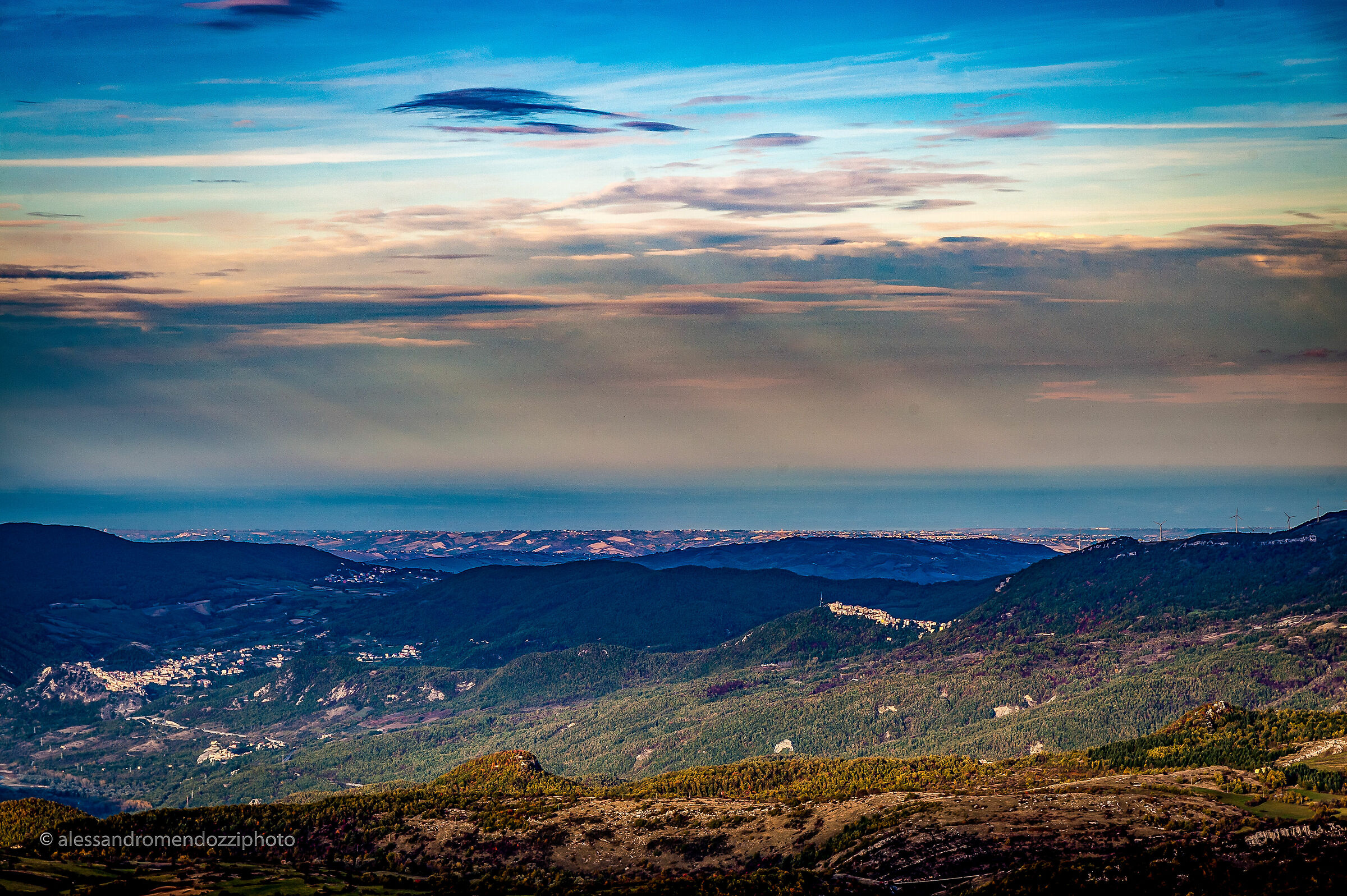 Autumn sky - the colours of the countryside