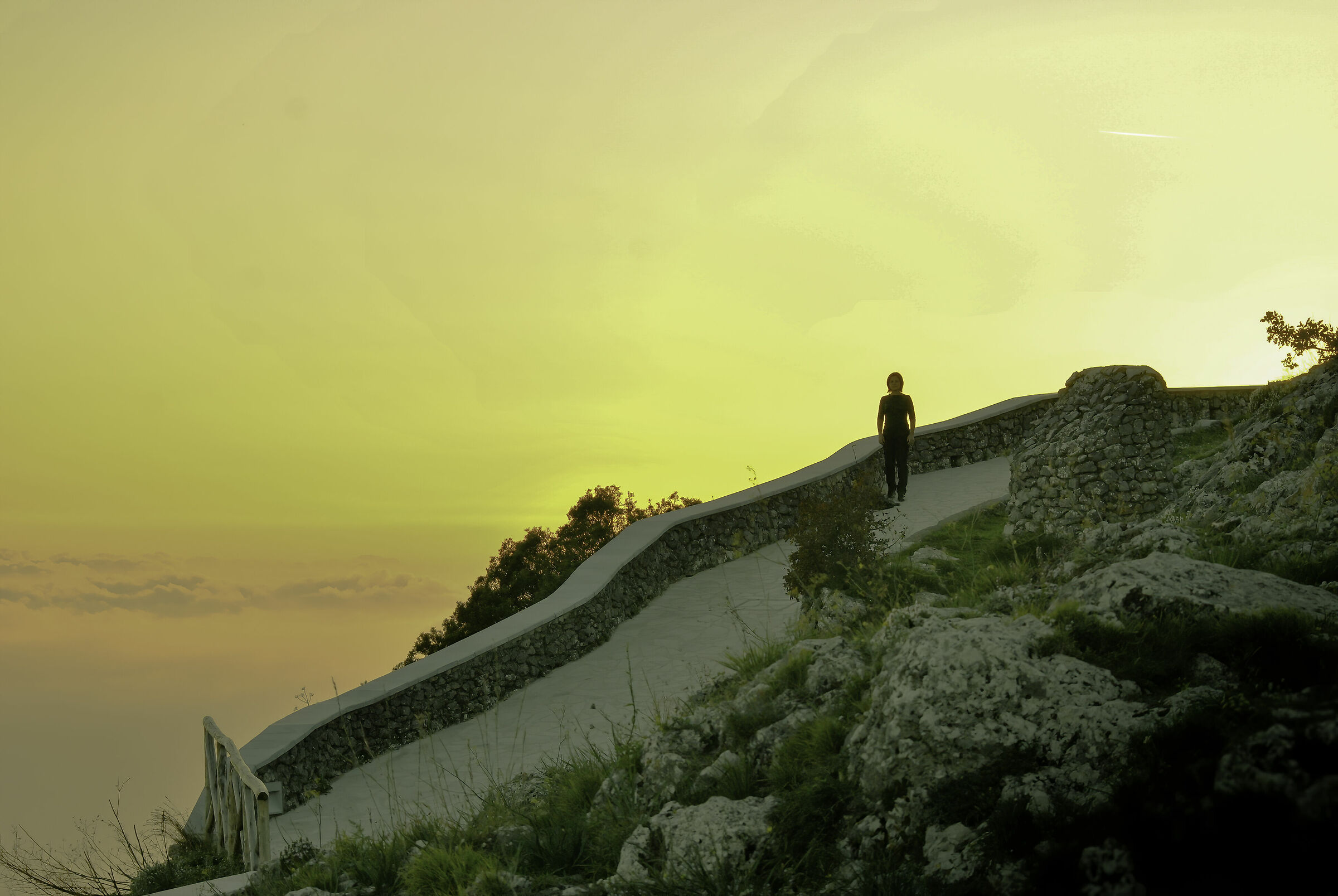 Between heaven and earth