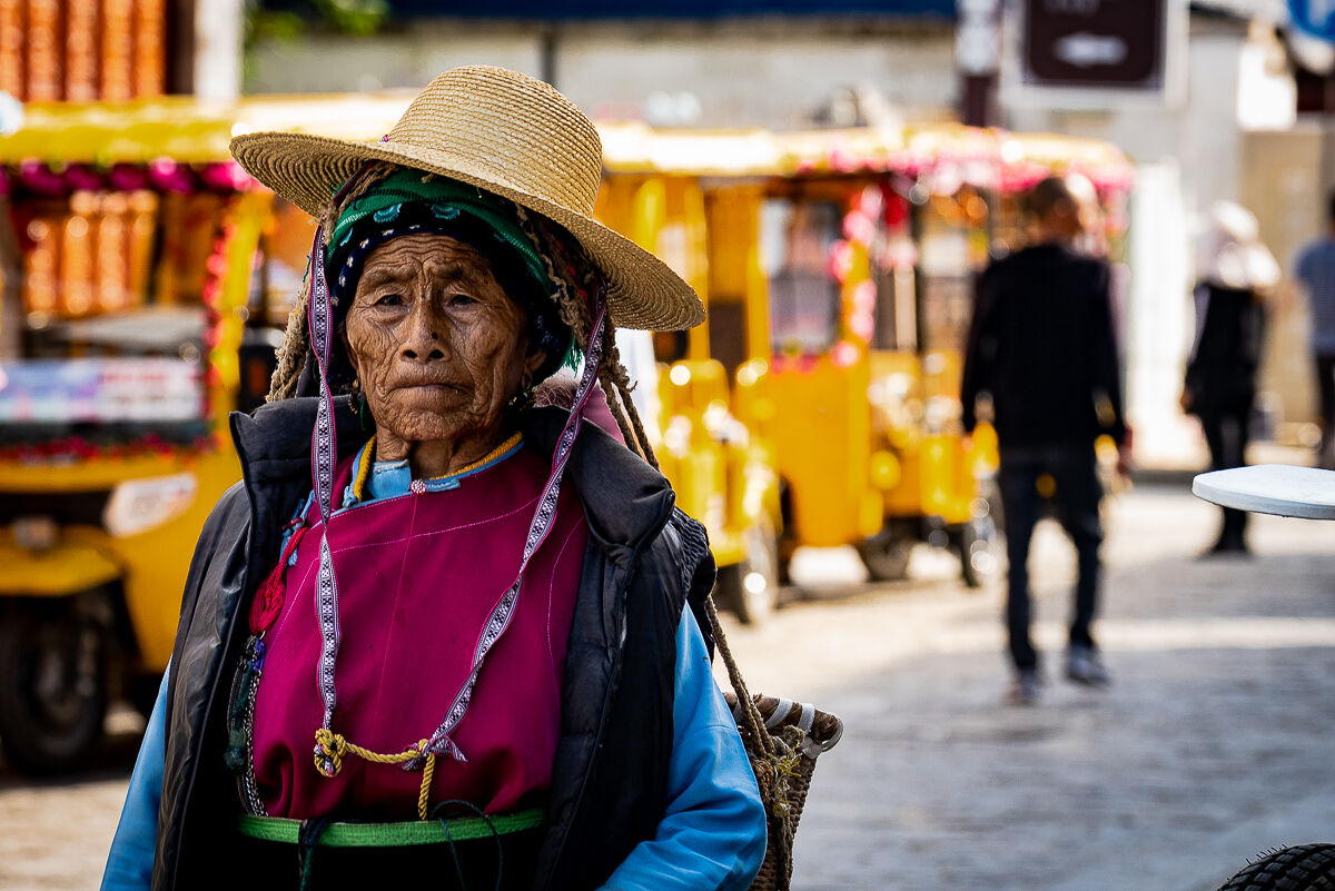 China colors street.