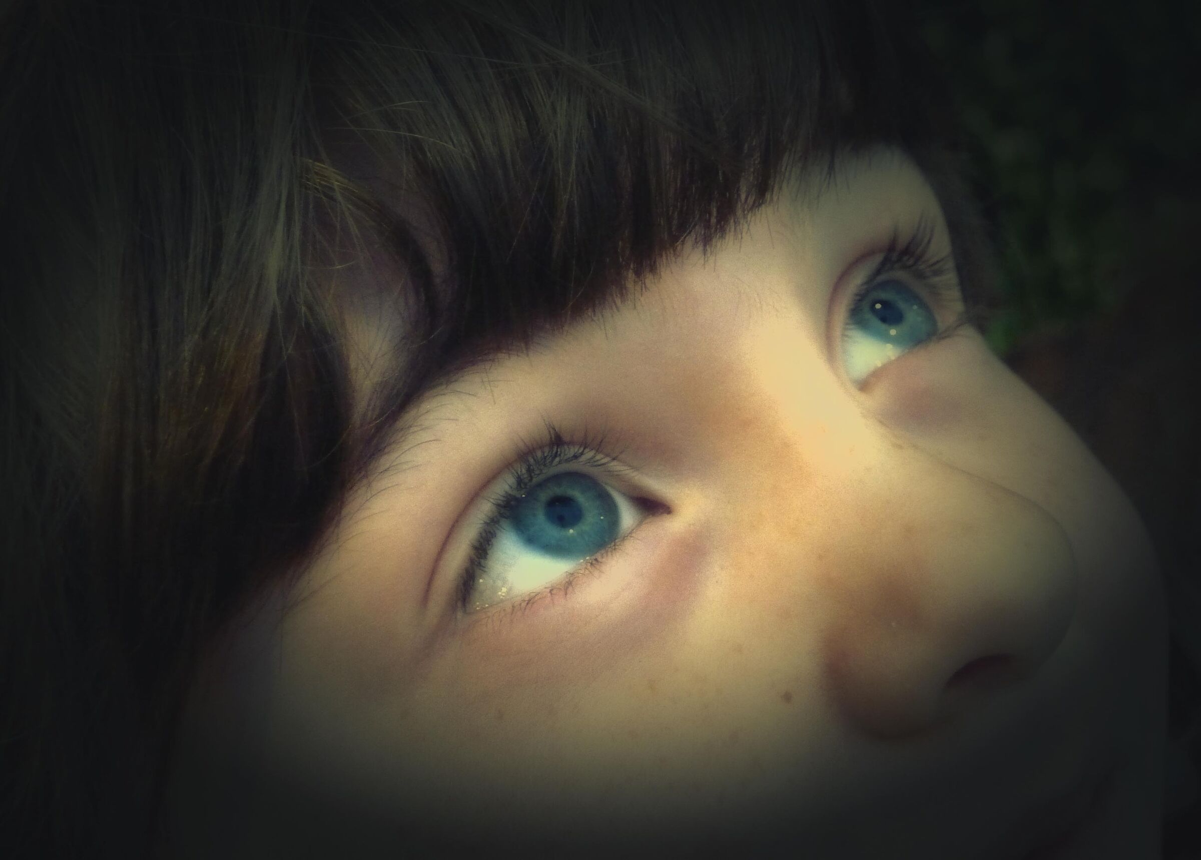 The sky is getting blueer and blue