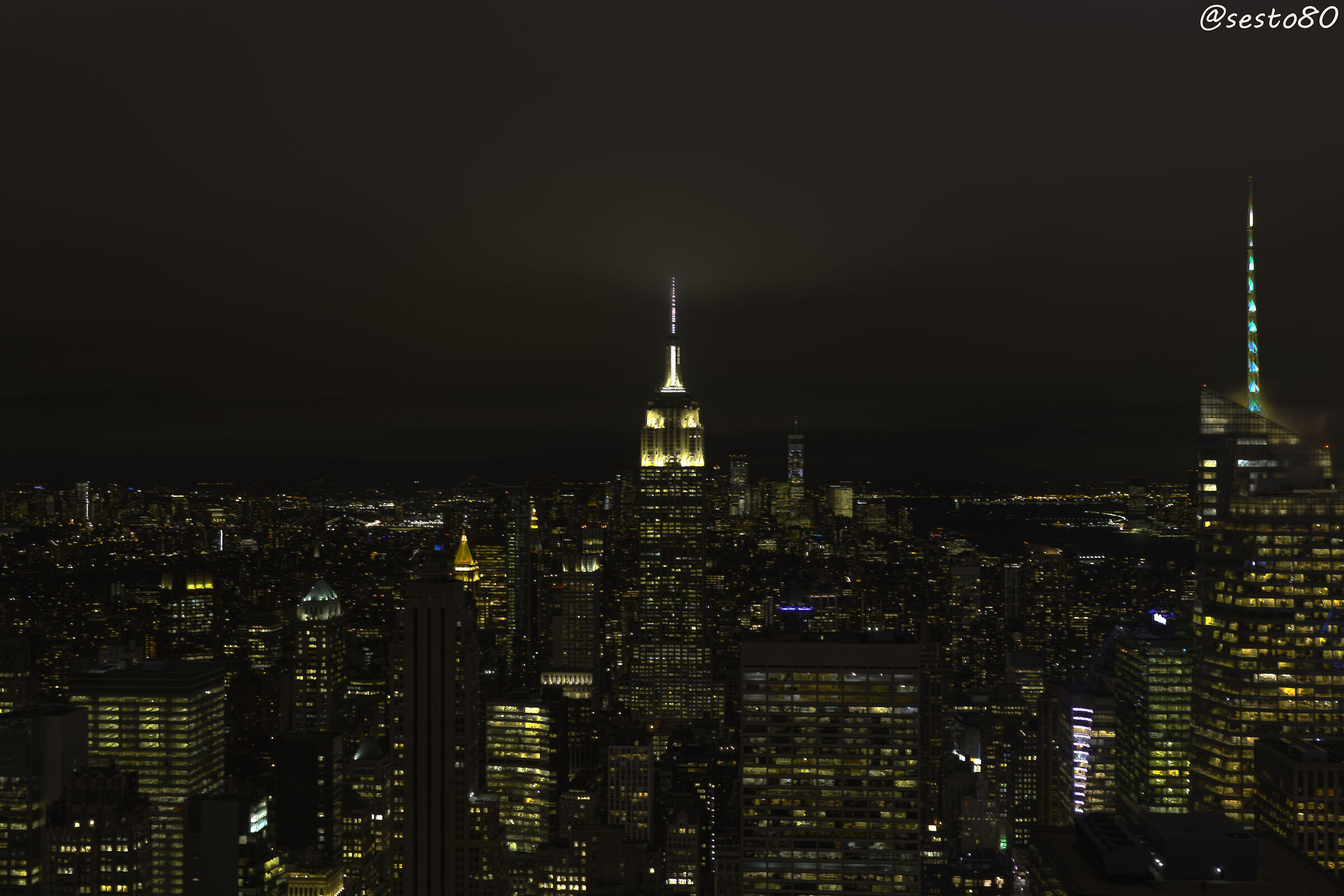 Skyline HDR New York notturno