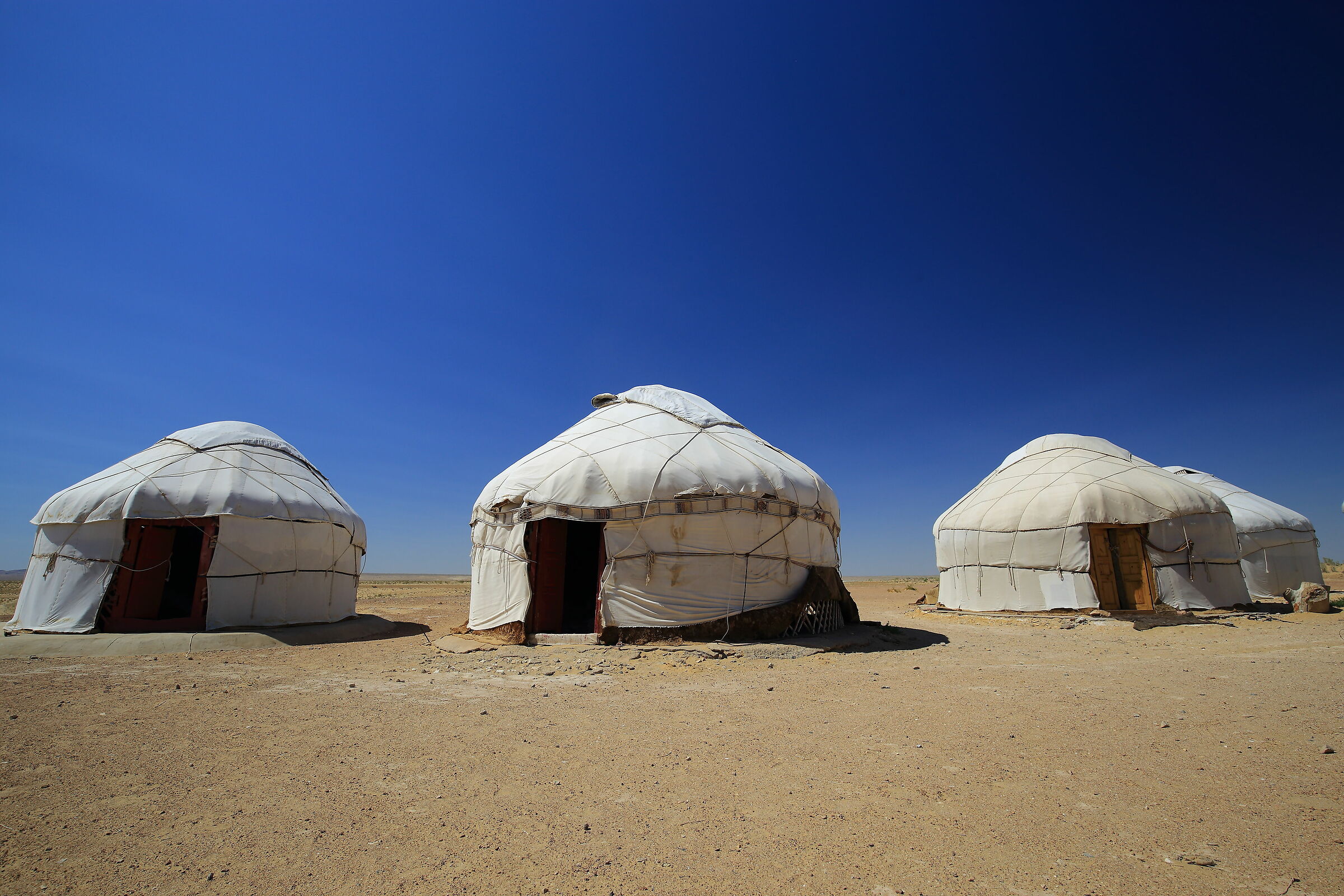 Il campo di Yurte di Ayaz-Kala