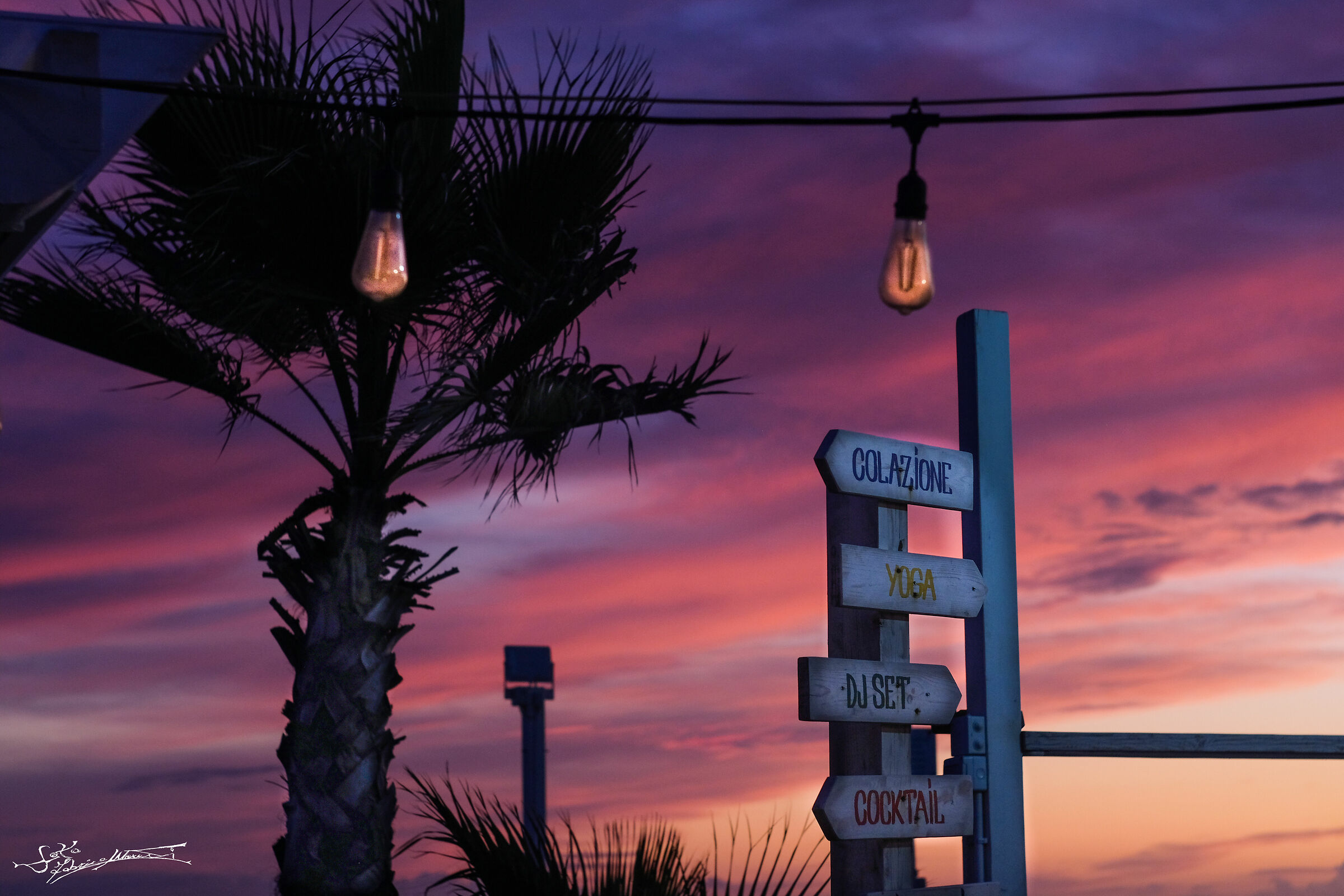 red in the evening .........