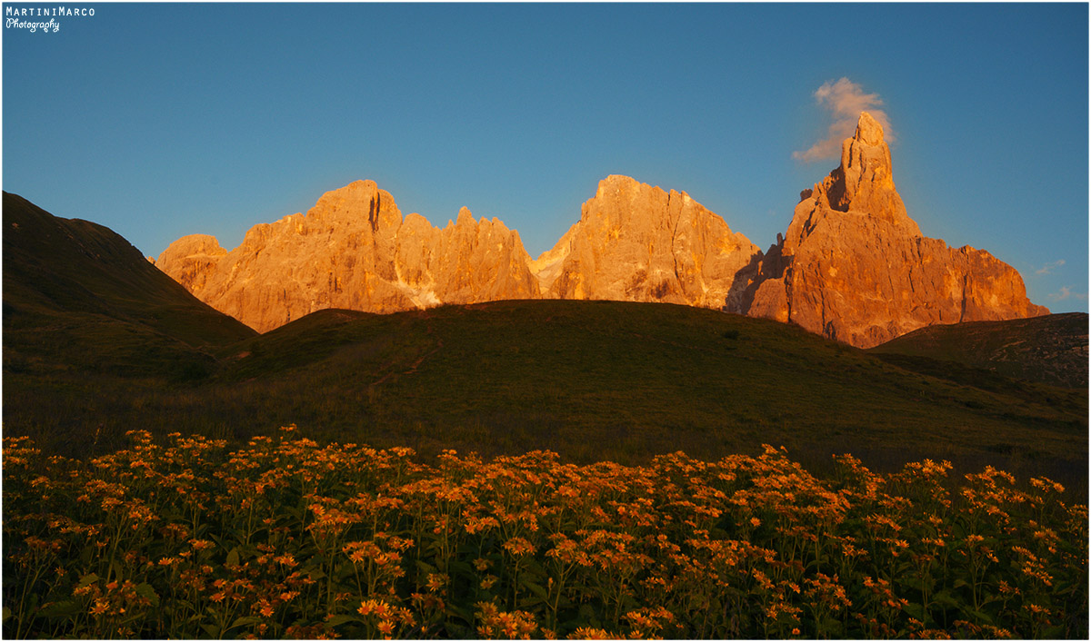 I caldi colori delle Dolomiti