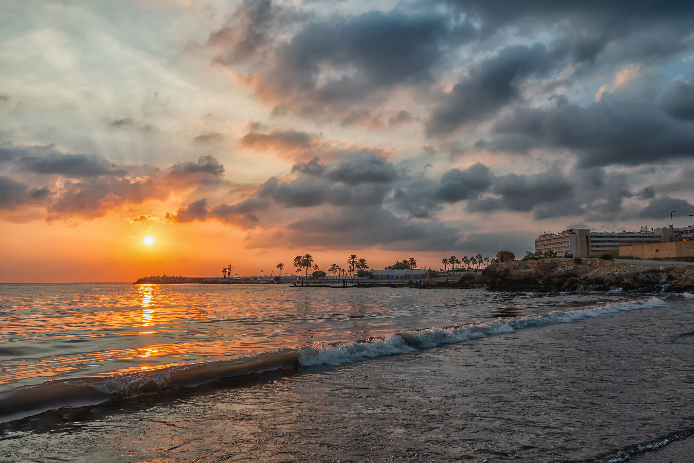 Sunset at White Sands Beach