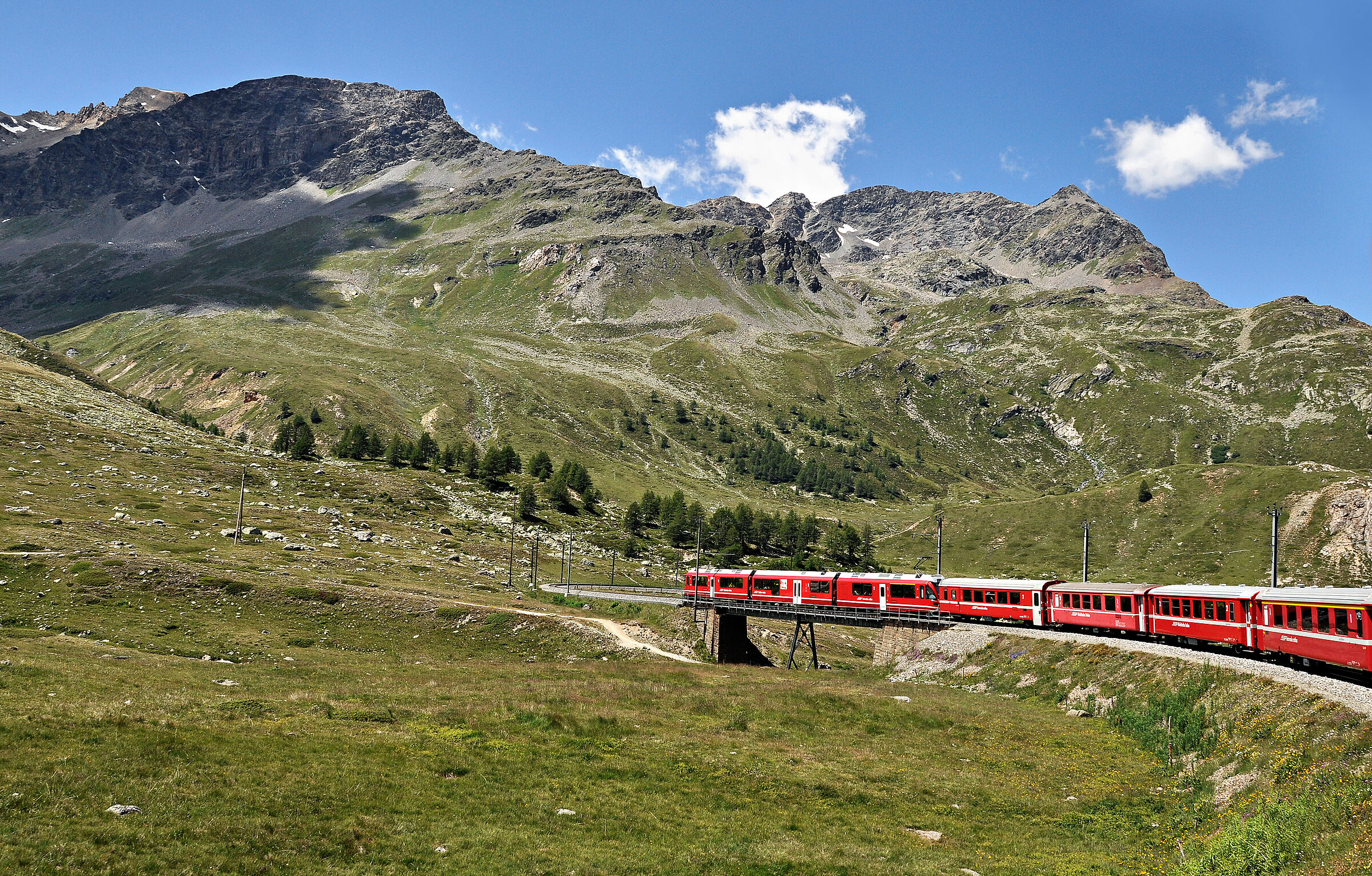 The Train and the Mountain