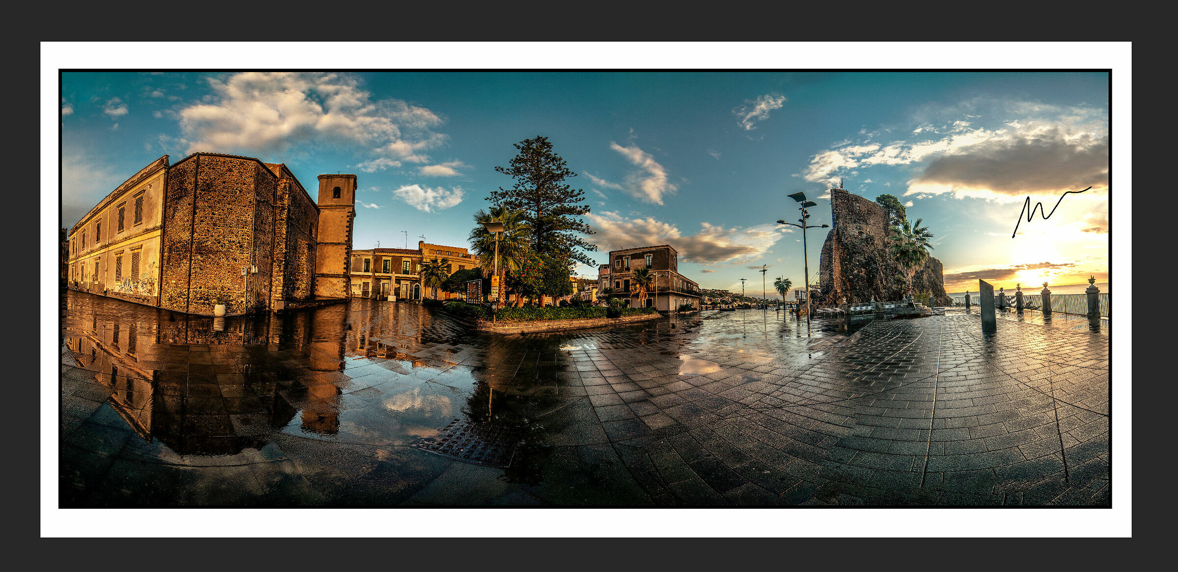 Aci Castle - at 7.00am Today