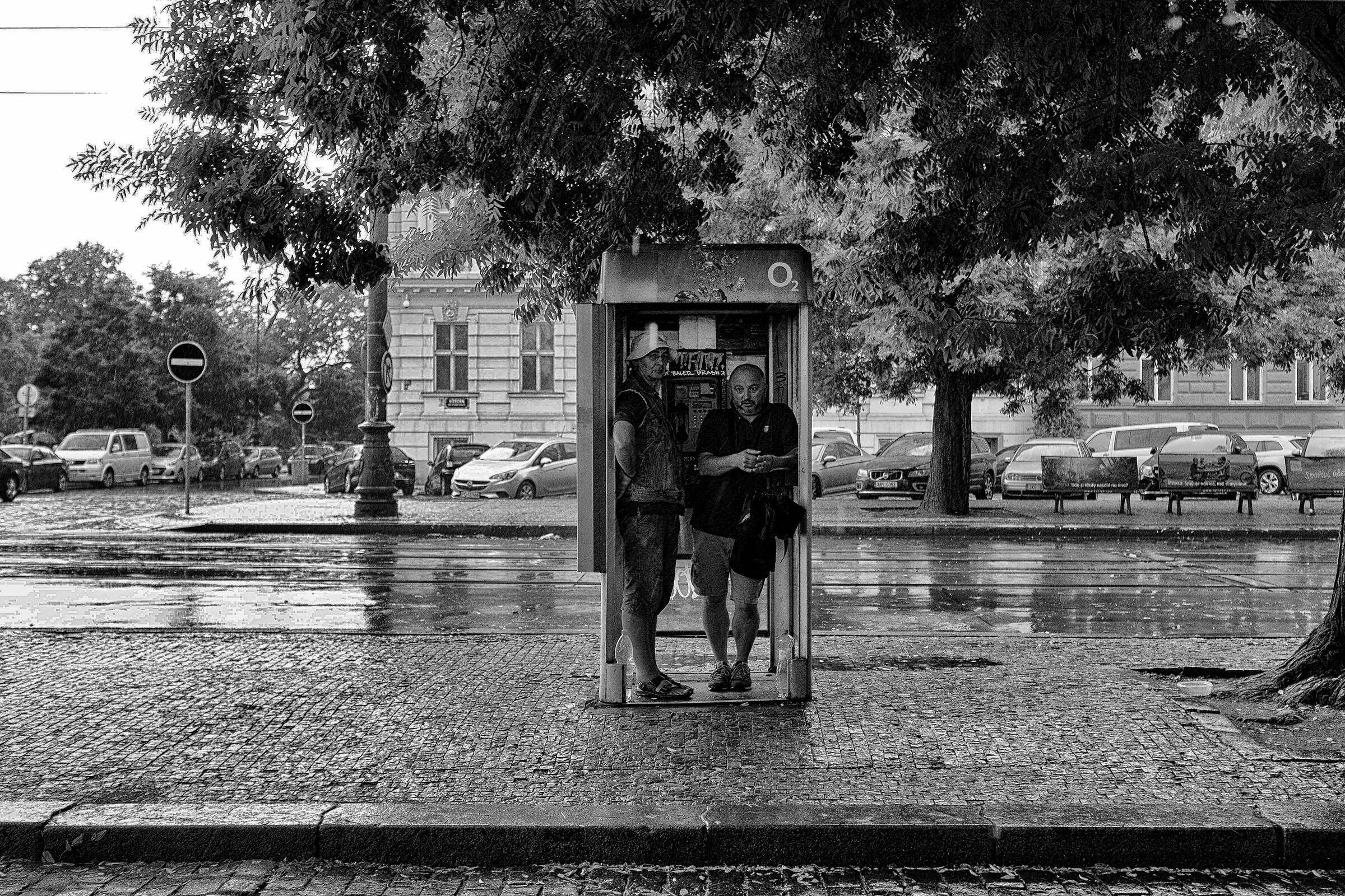 Giornata di pioggia a Praga