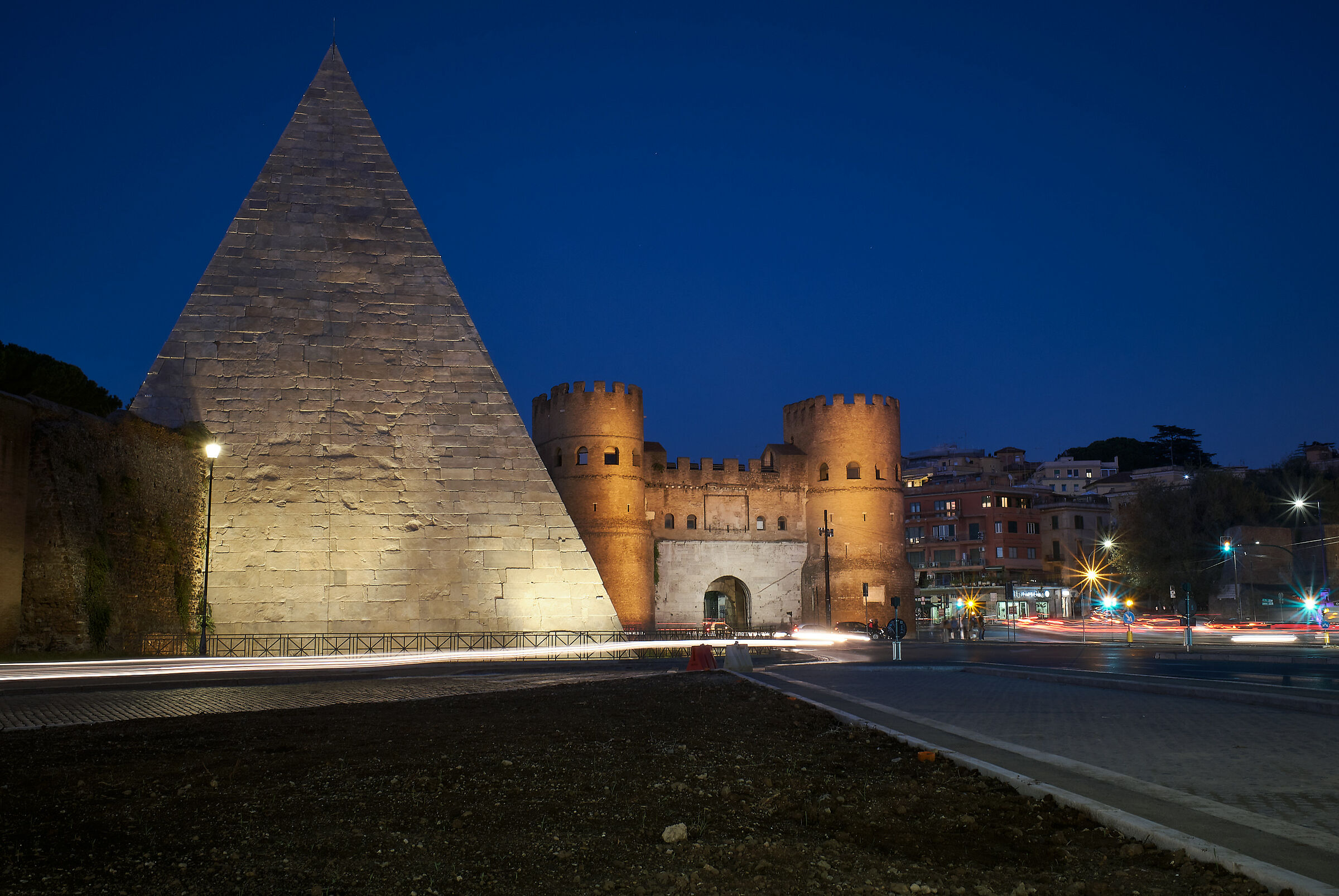 Piramide Cestia at Blue Hour