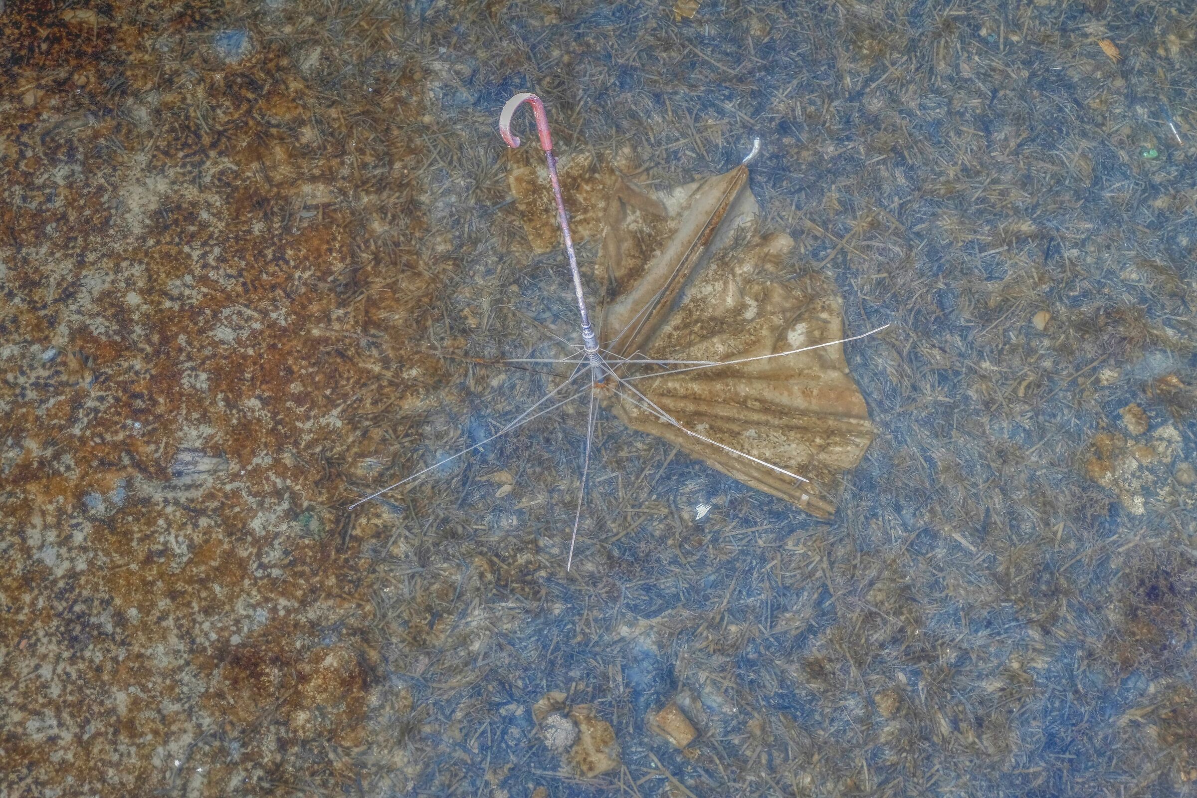 Wreck at the bottom of the sea