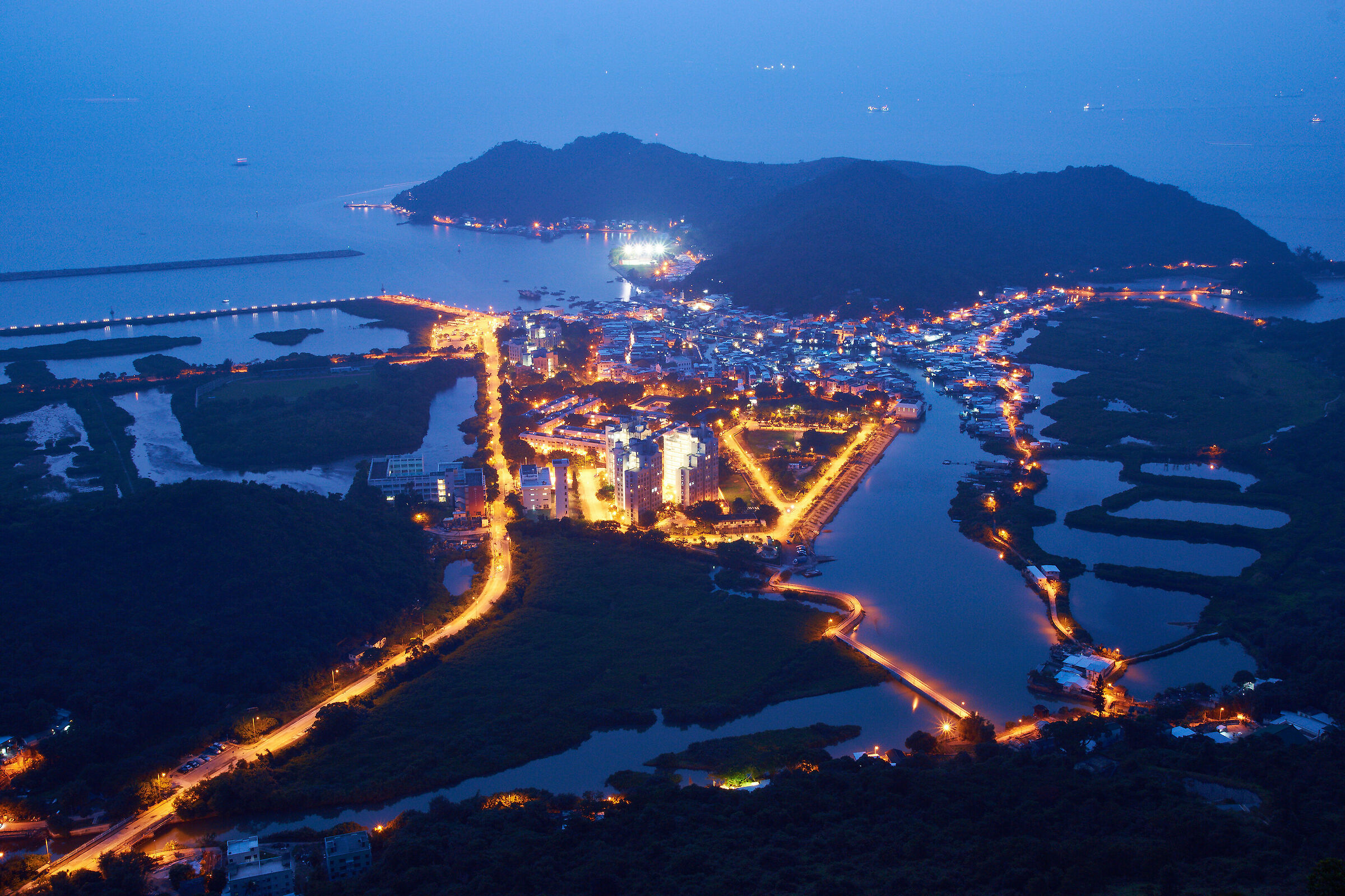 Village inside Islands