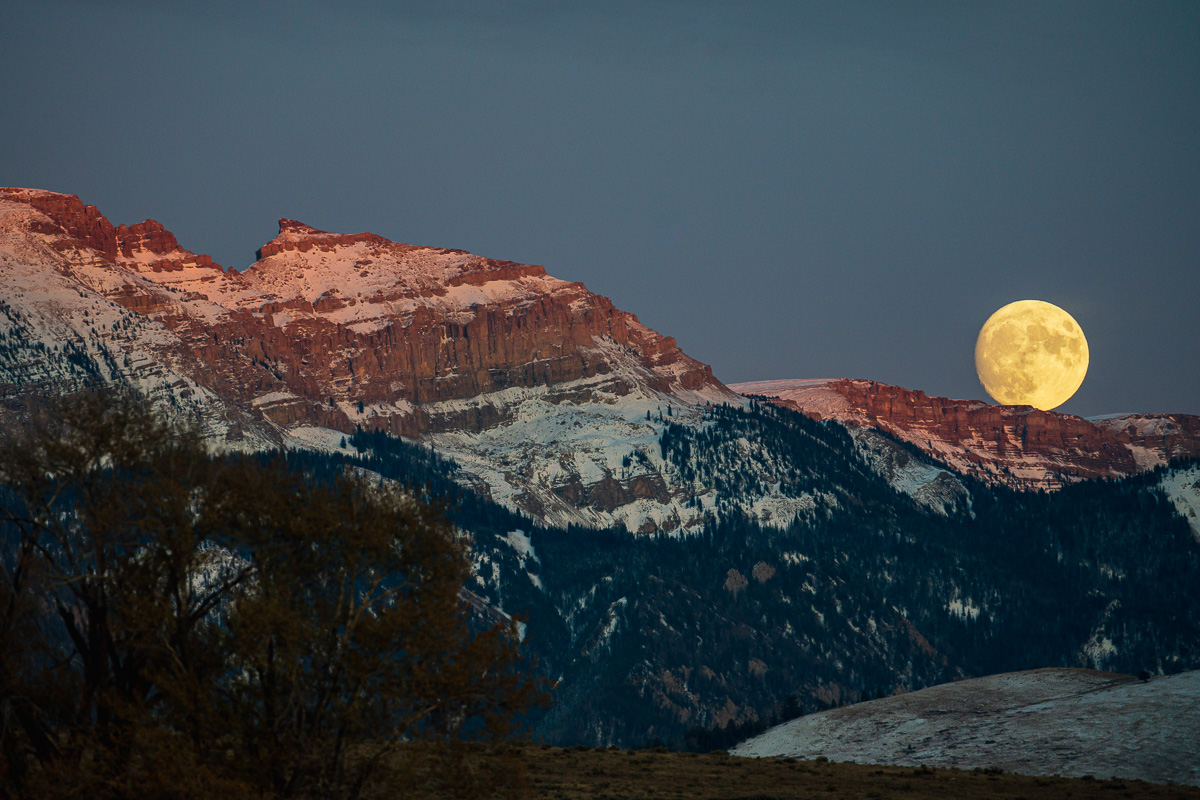 Alba lunare, Grand Teton NP