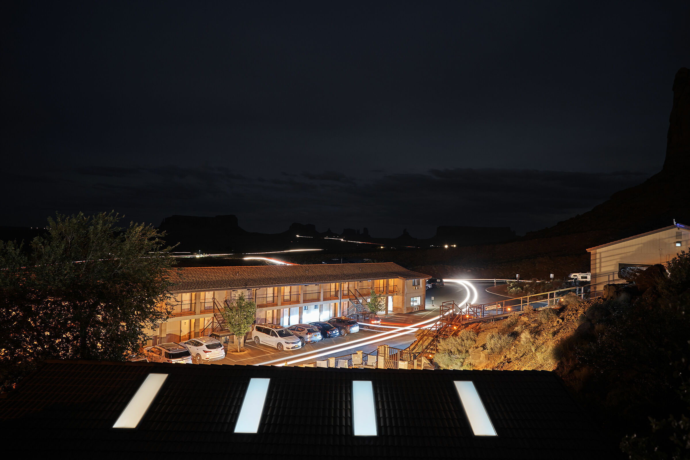 Monument Light Trails