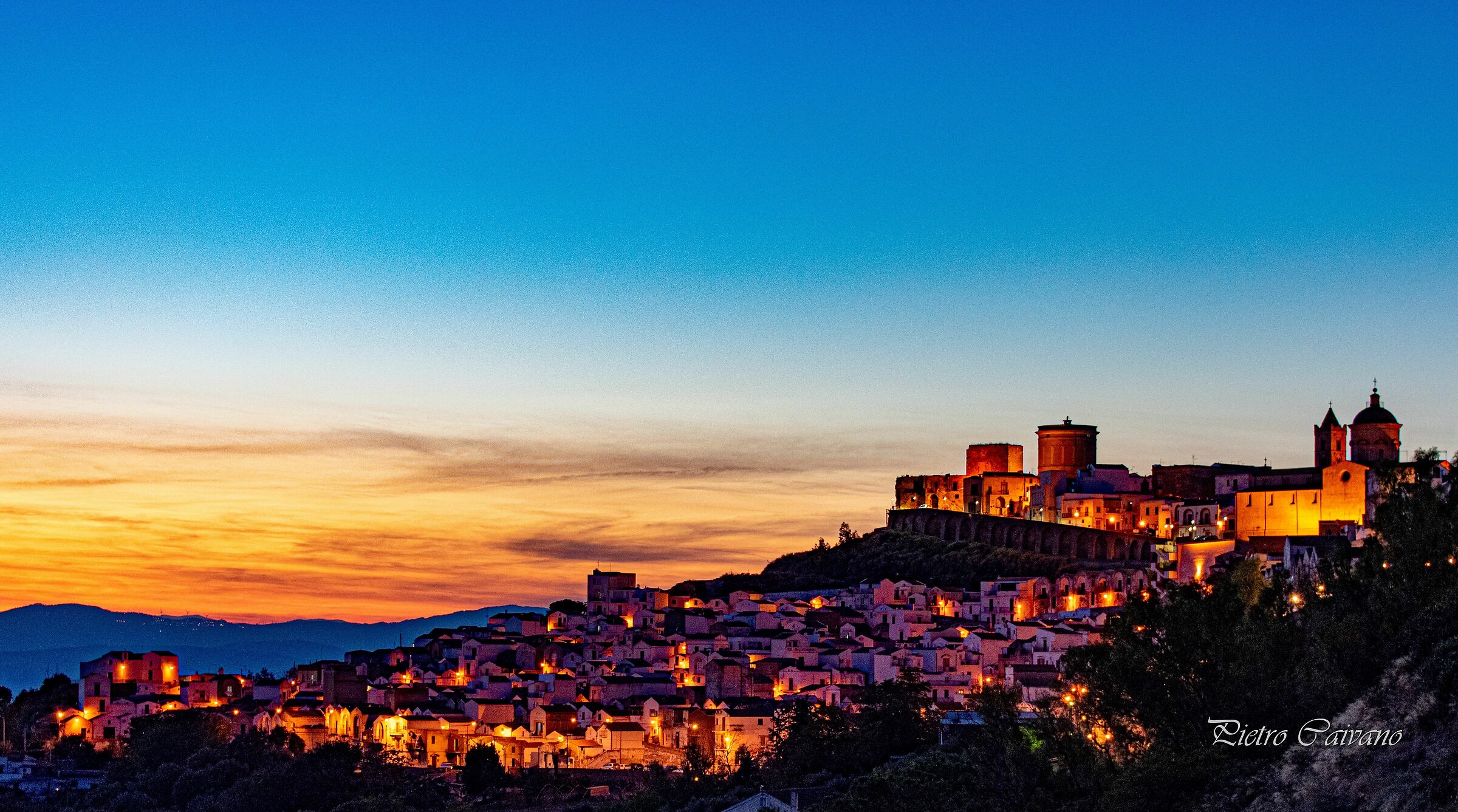 Sunset on Pisticci (Basilicata,MT)