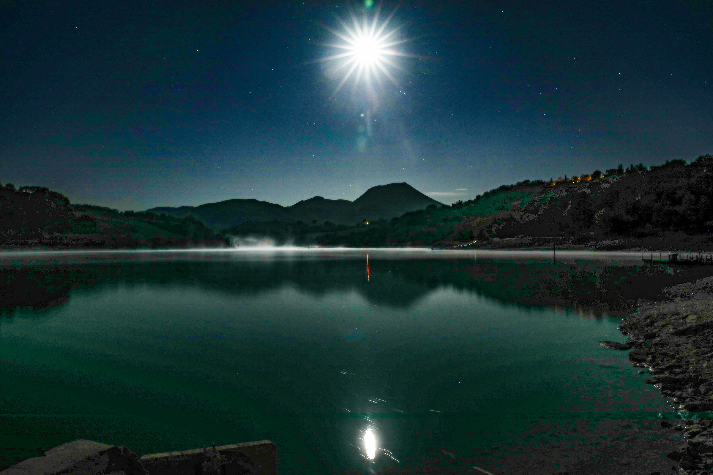 Mount San Near seen from Lake Cingoli (MC)