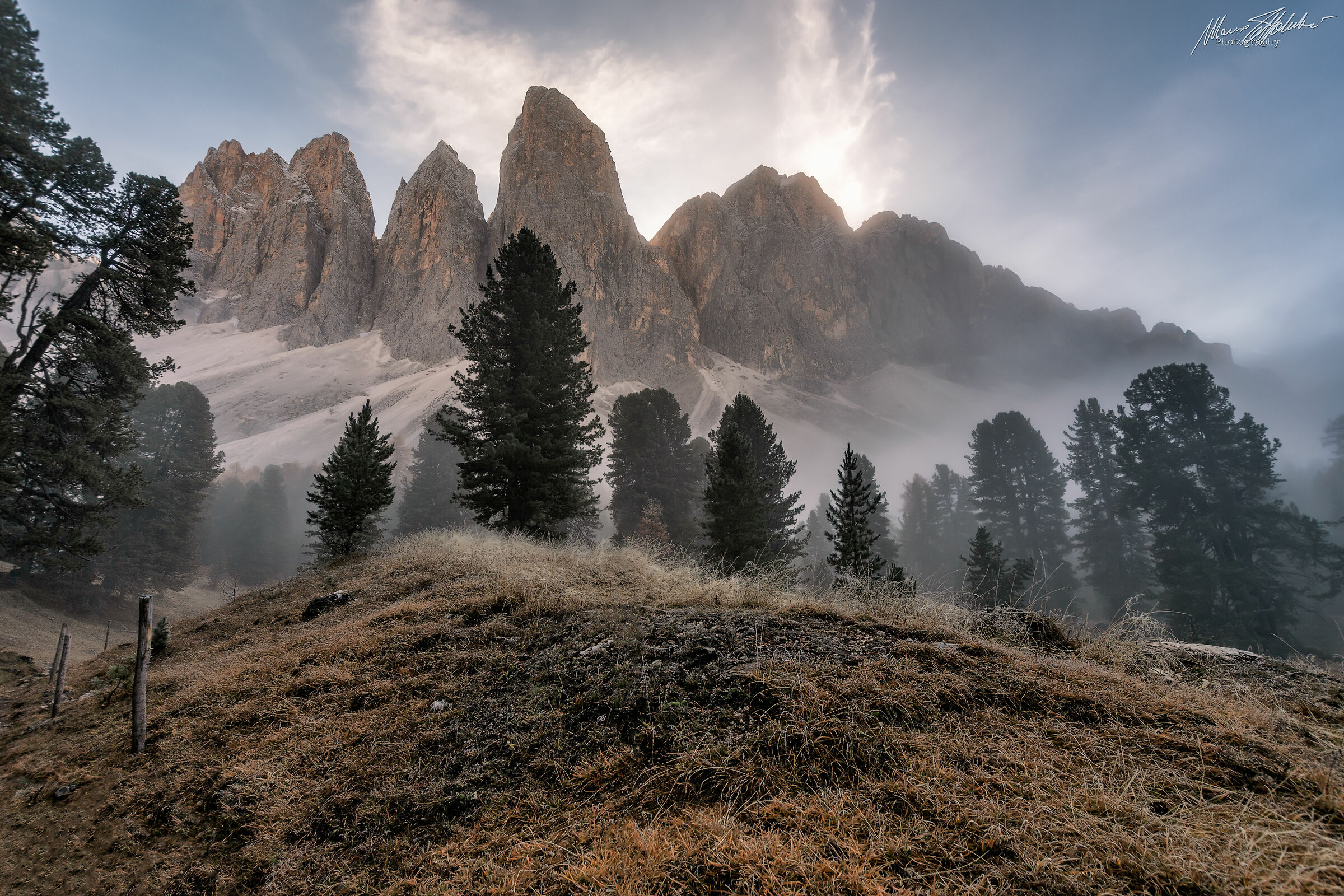 Un raggio di sole sulle Odle
