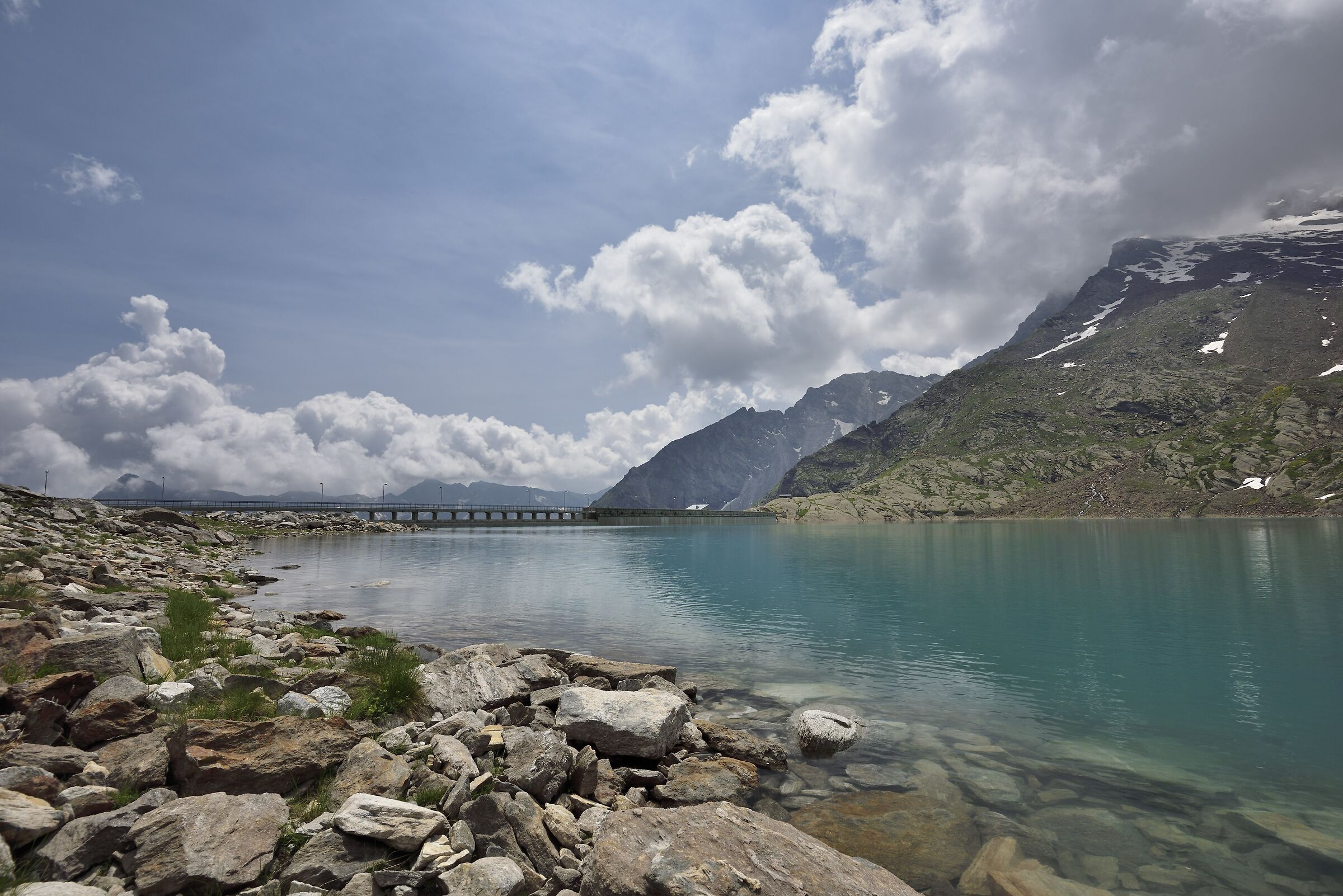 Camposecco Lake with the Enel Dam