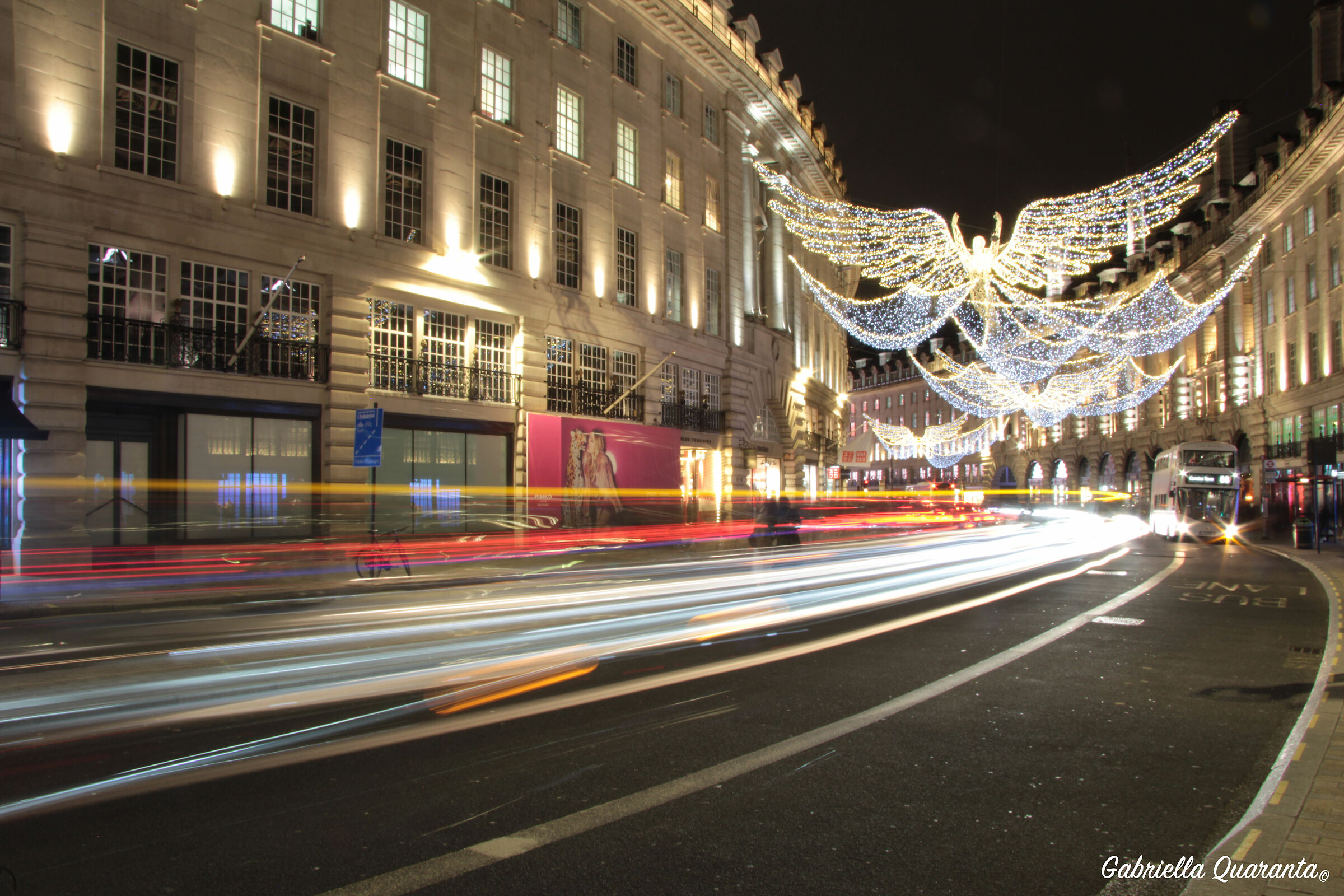 Christmas lights in Oxford Street - London