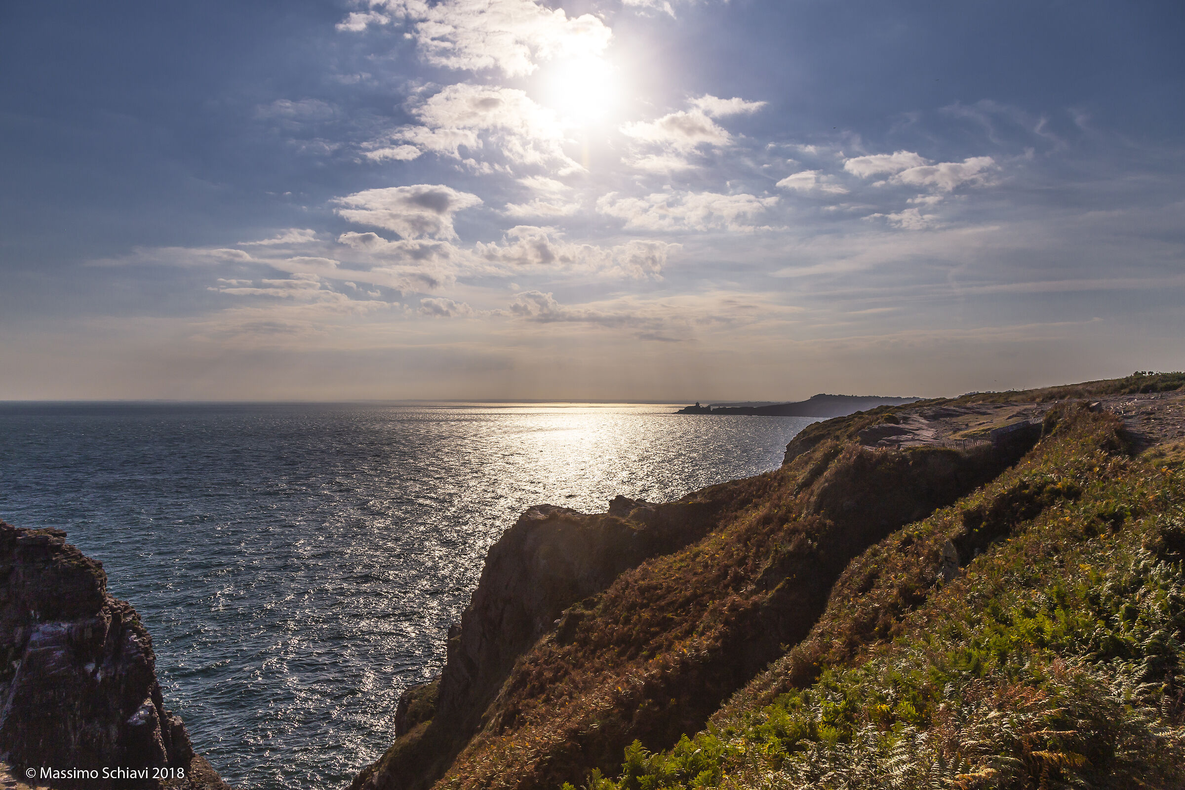 Cap Frehel: il sole di metà mattina.