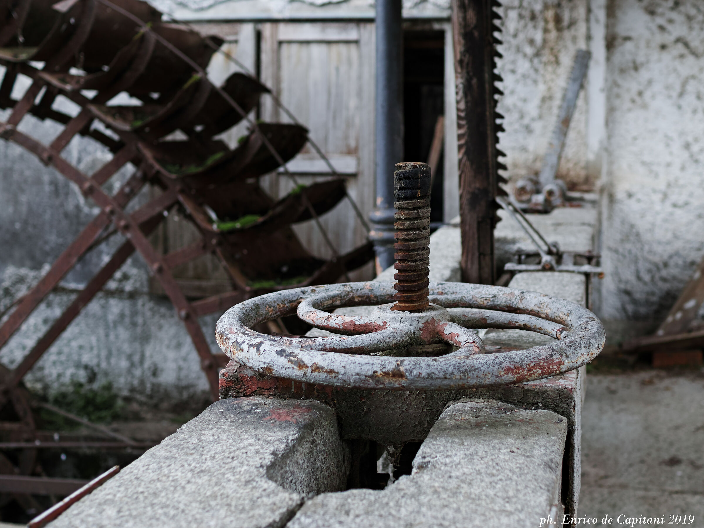 Detail of a mill in the lodigiano