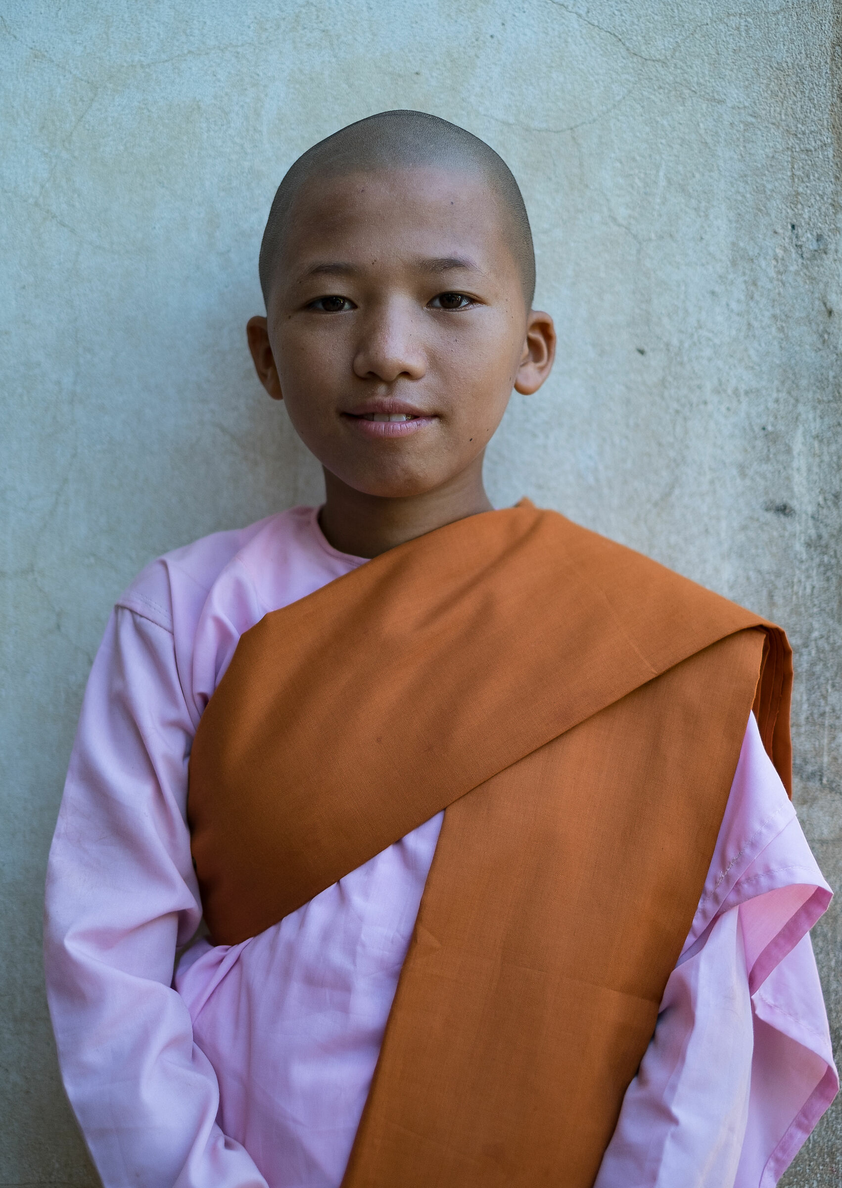 Giovane monaca buddista