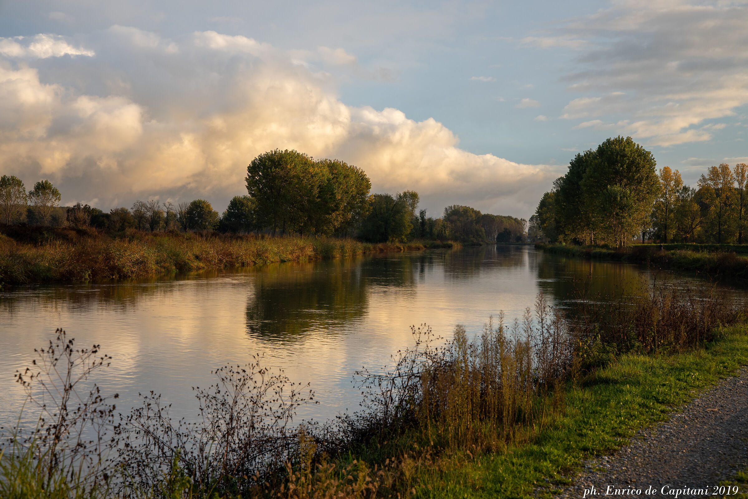 An evening of clouds and light