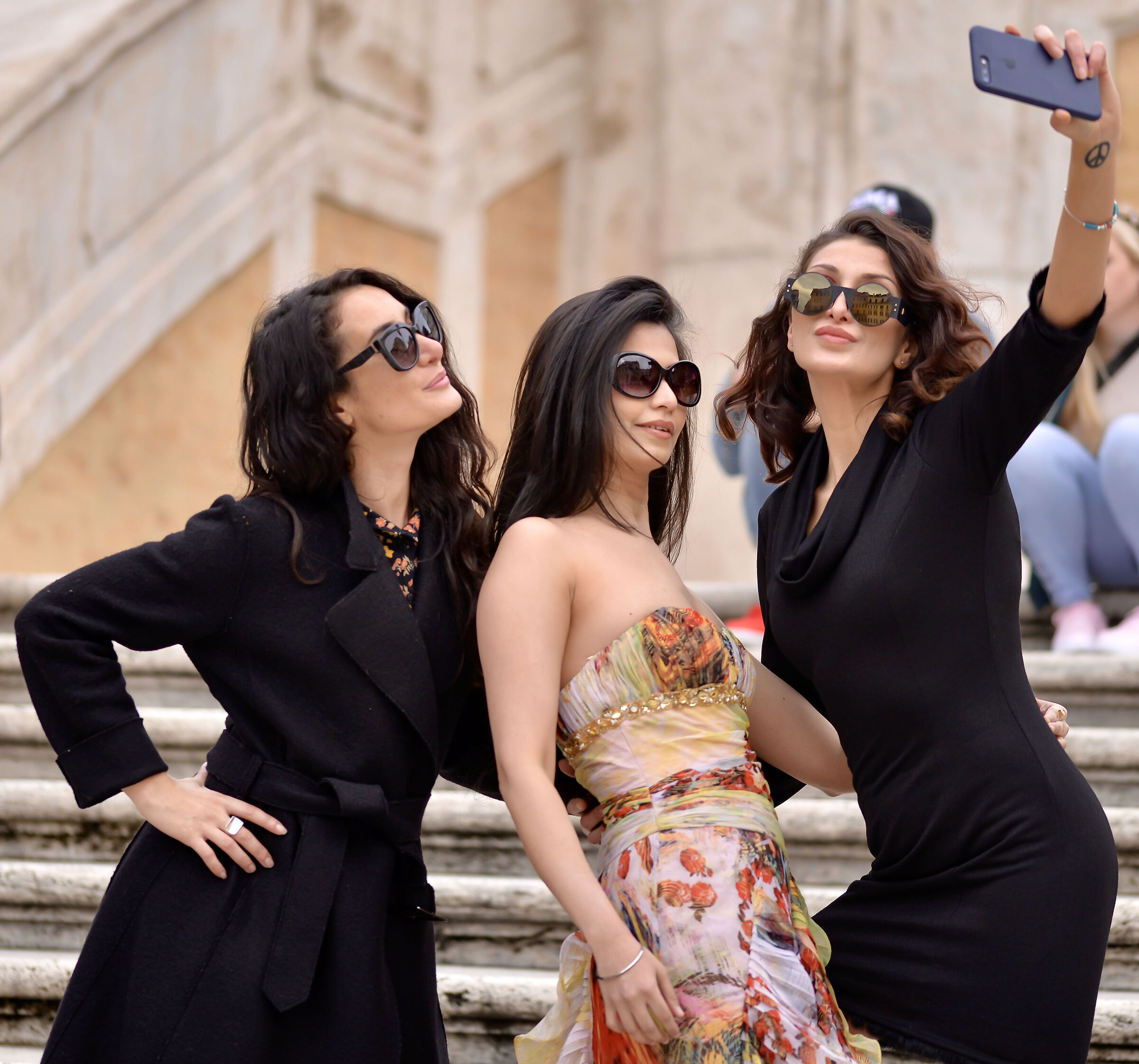 Tre stelline a Trinità dei Monti