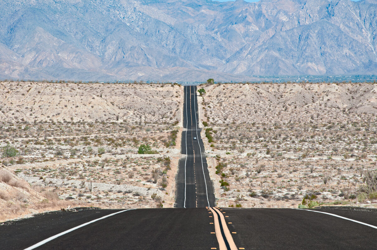 Long and straight...