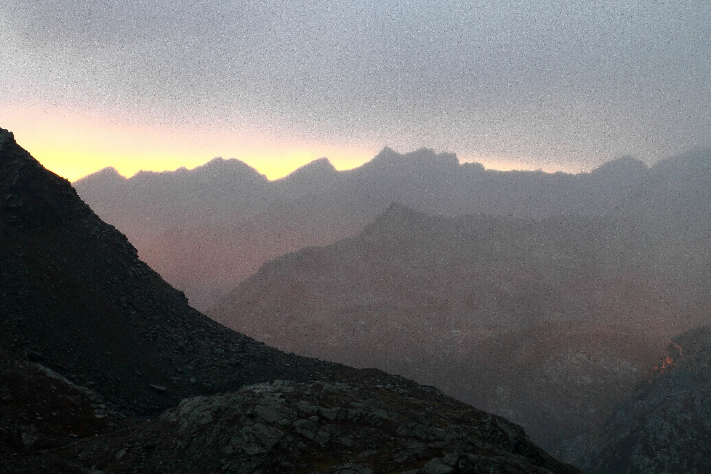 Alba in alta Valle Orco