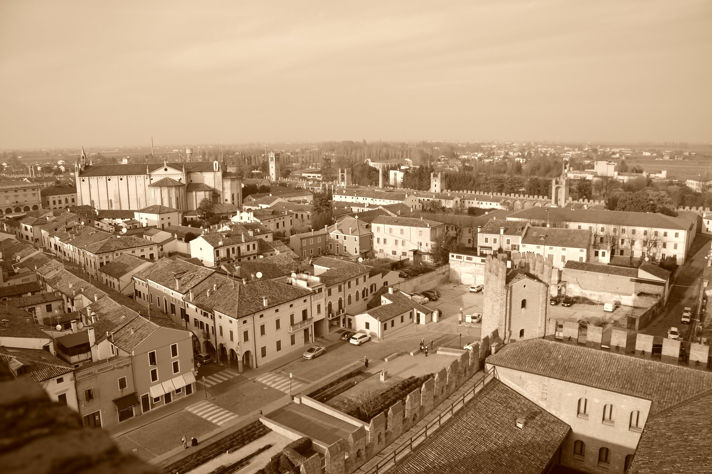 Montagnana dall'alto