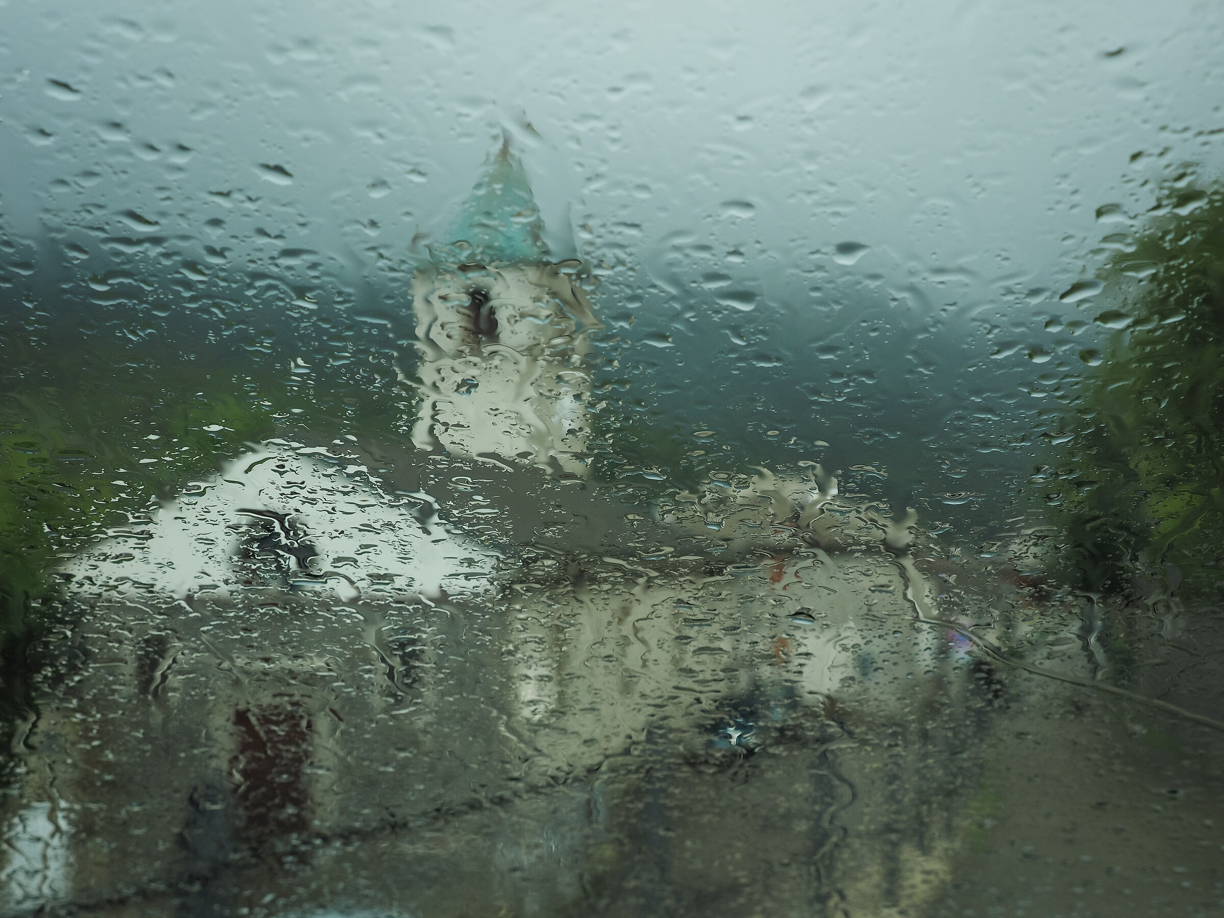 Even today it's raining!