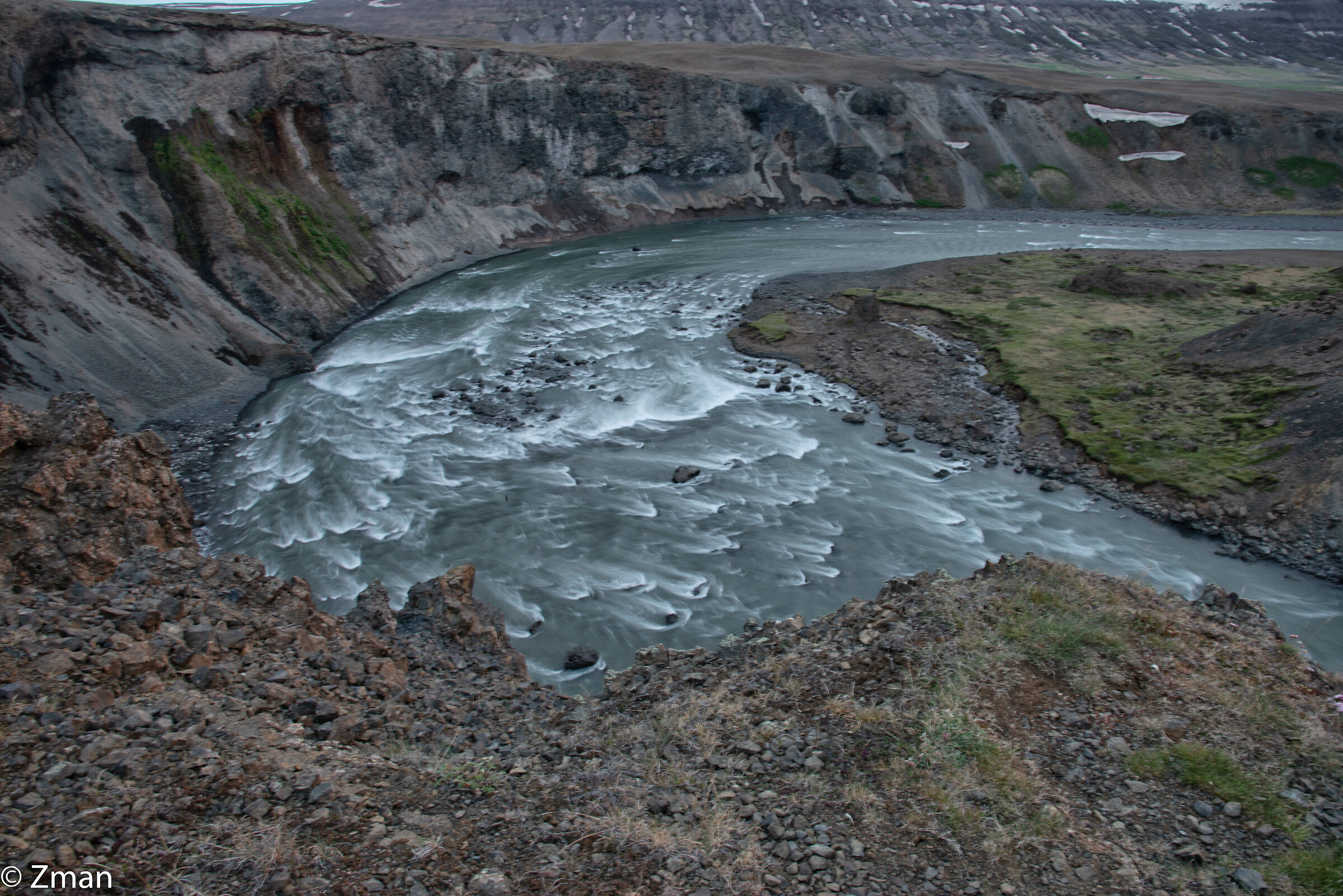 Aldeyjarfoss Down Stream